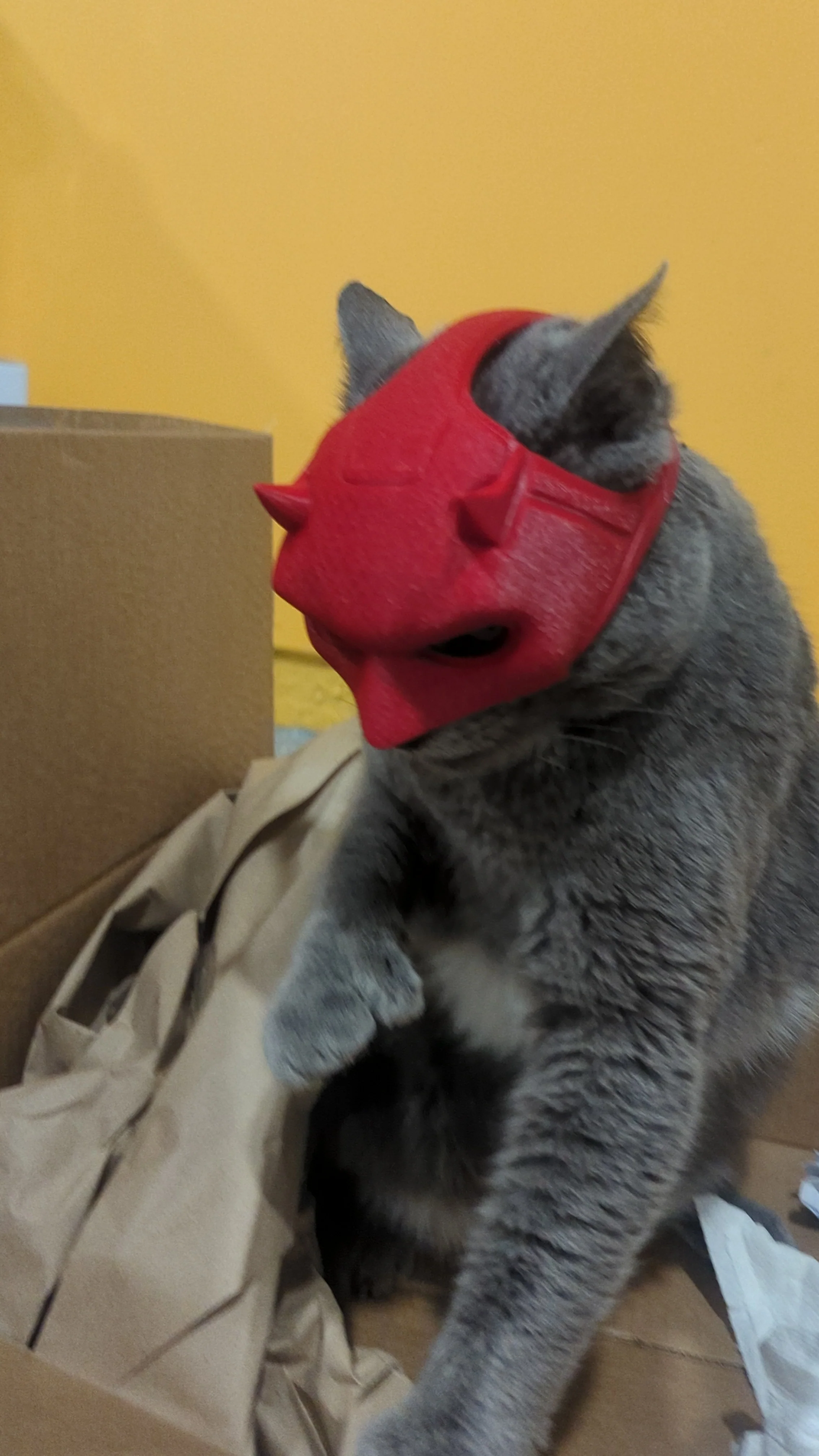 3d Printed Daredevil Cat Mask - Image 2