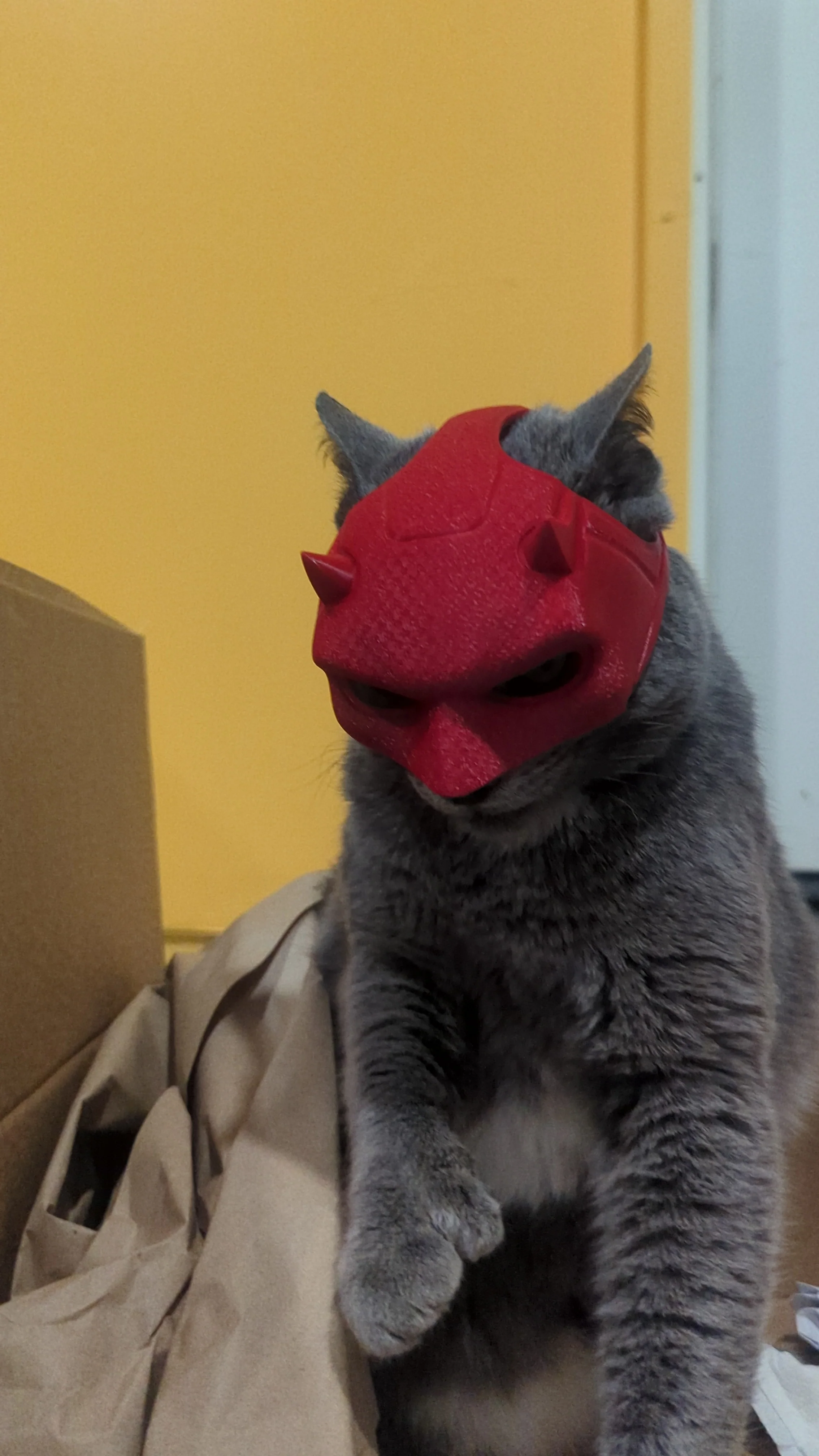 3d Printed Daredevil Cat Mask - Image 3