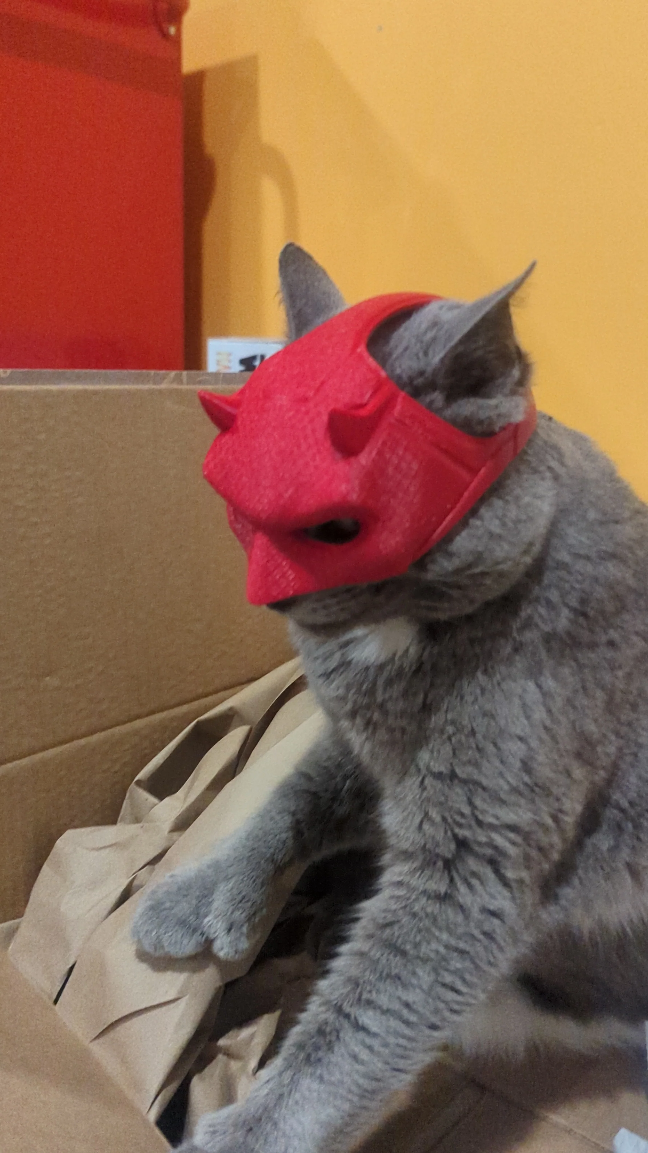 3d Printed Daredevil Cat Mask - Image 4