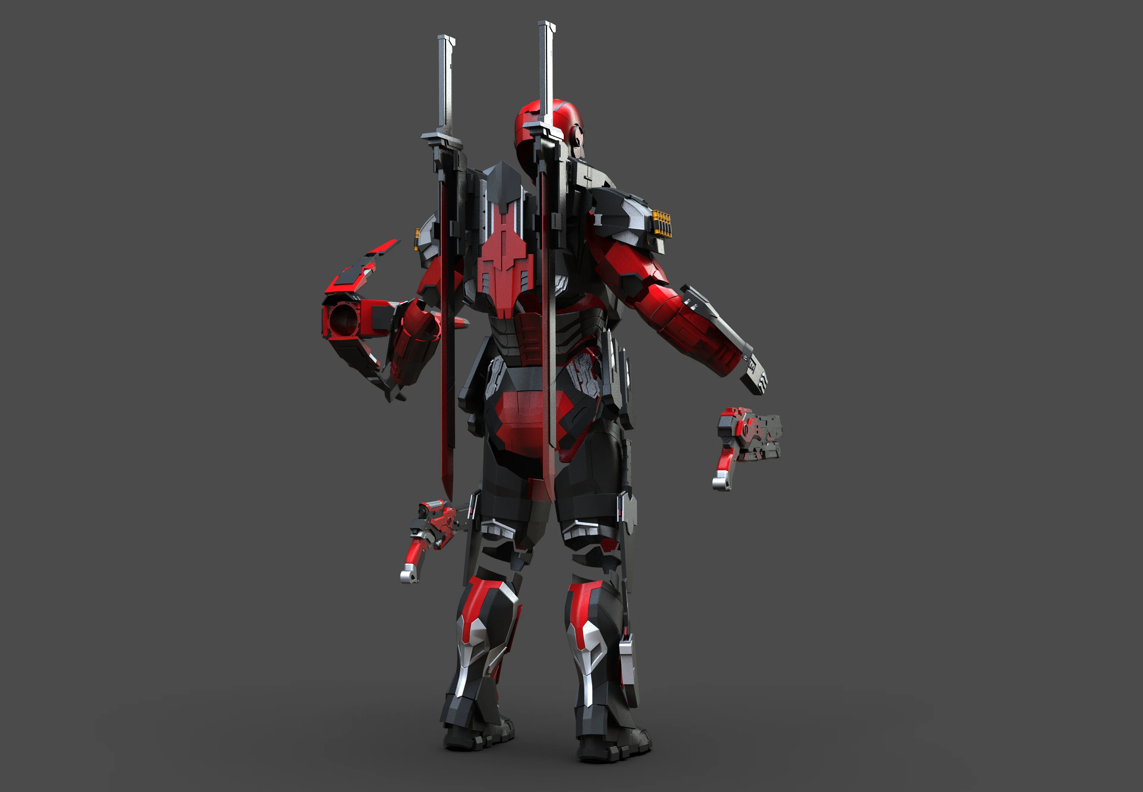 Armored Deadpool STL - Image 3
