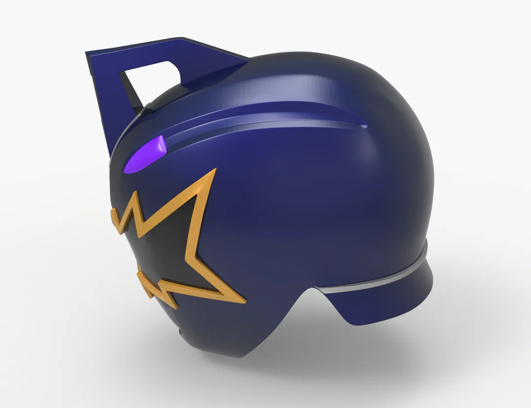 Black Dino Thunder Power Ranger Helmet STL - Image 12