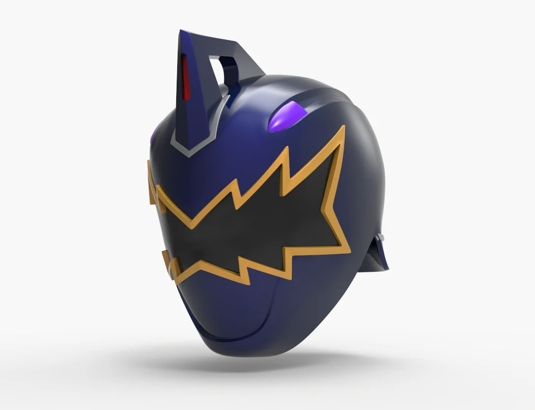 Black Dino Thunder Power Ranger Helmet STL - Image 13