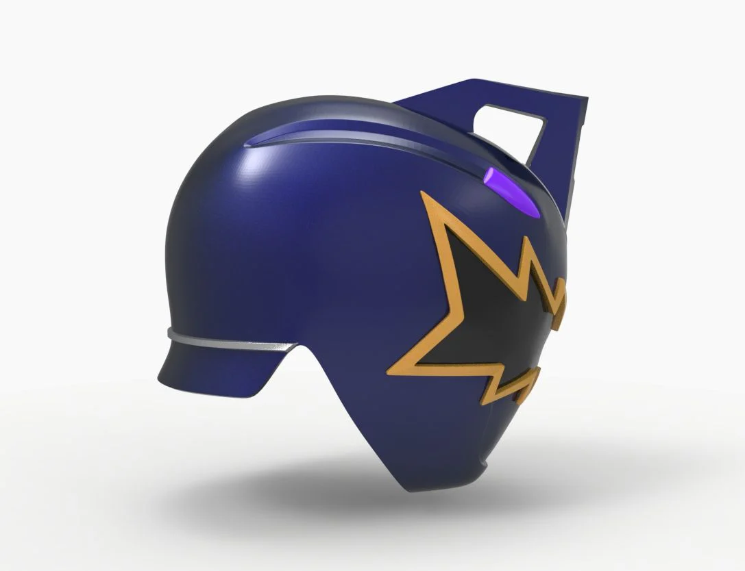 Black Dino Thunder Power Ranger Helmet STL - Image 3