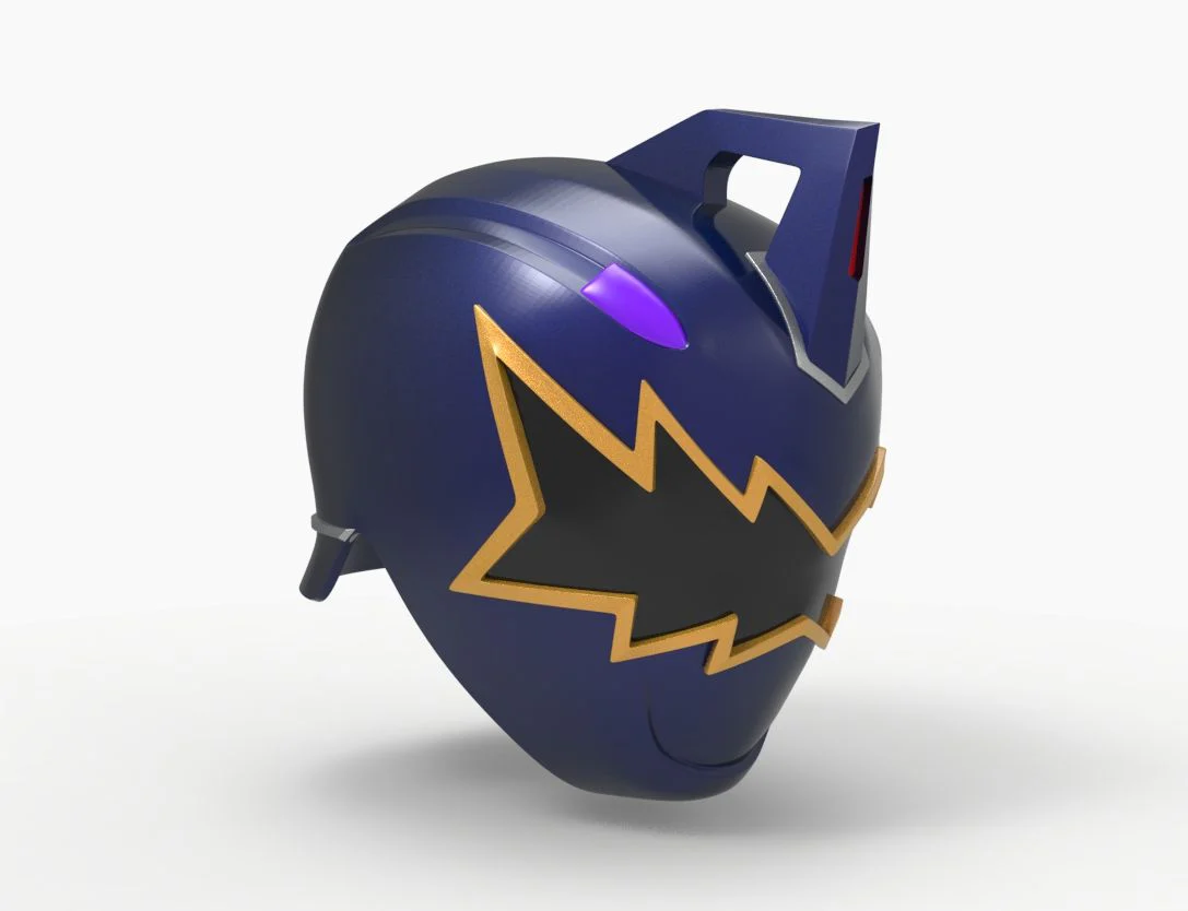 Black Dino Thunder Power Ranger Helmet STL - Image 4