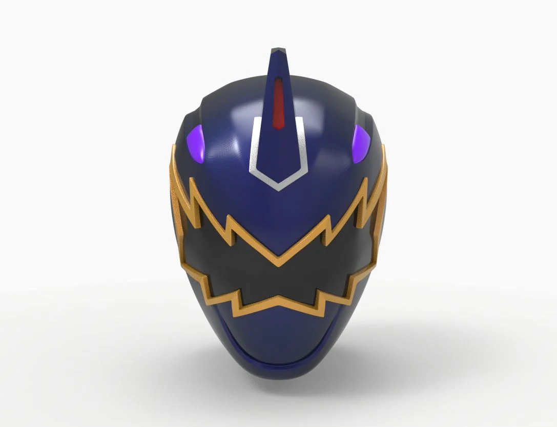 Black Dino Thunder Power Ranger Helmet STL - Image 5