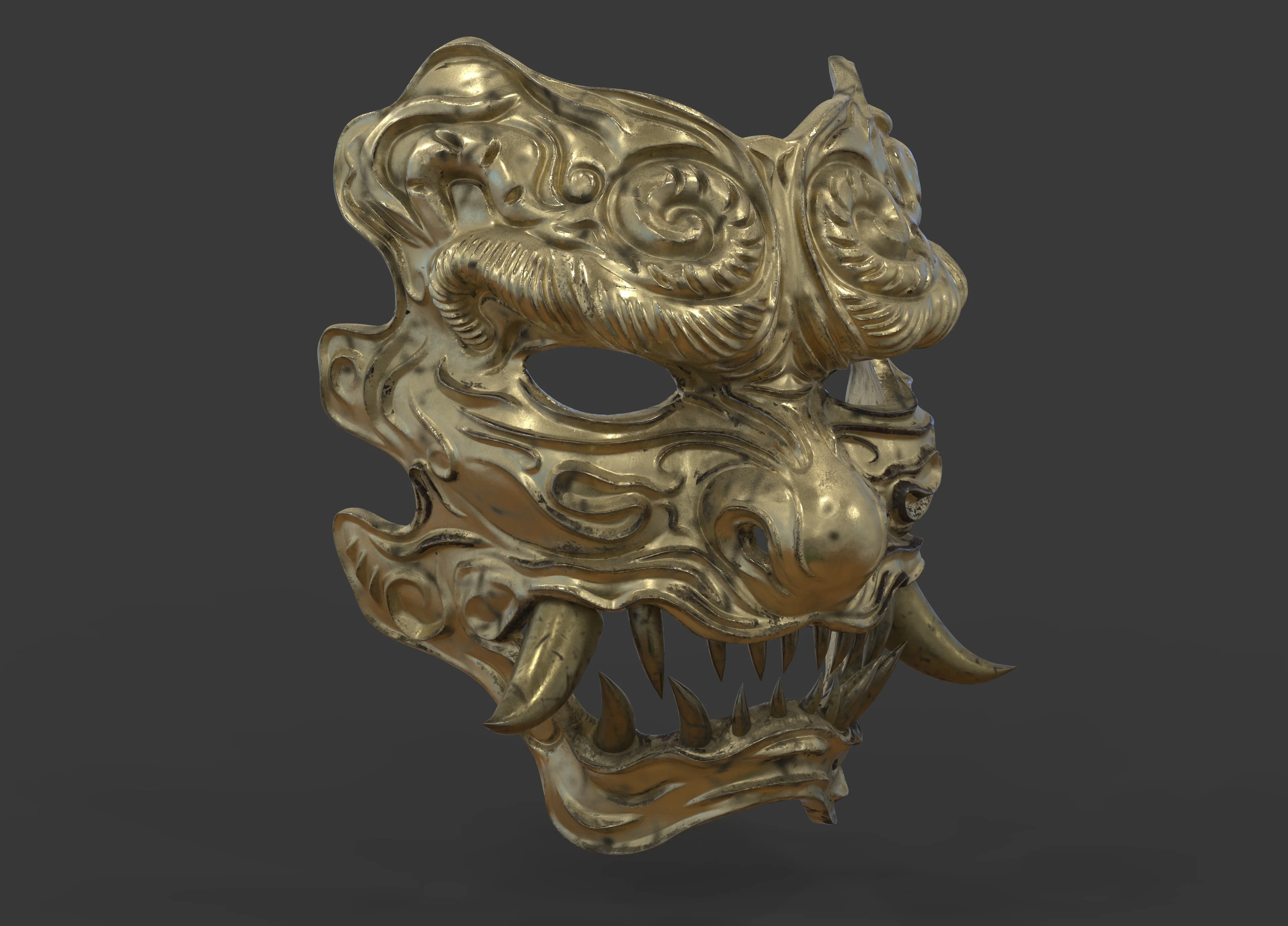Black Myth Wukong Oni Mask - Image 2