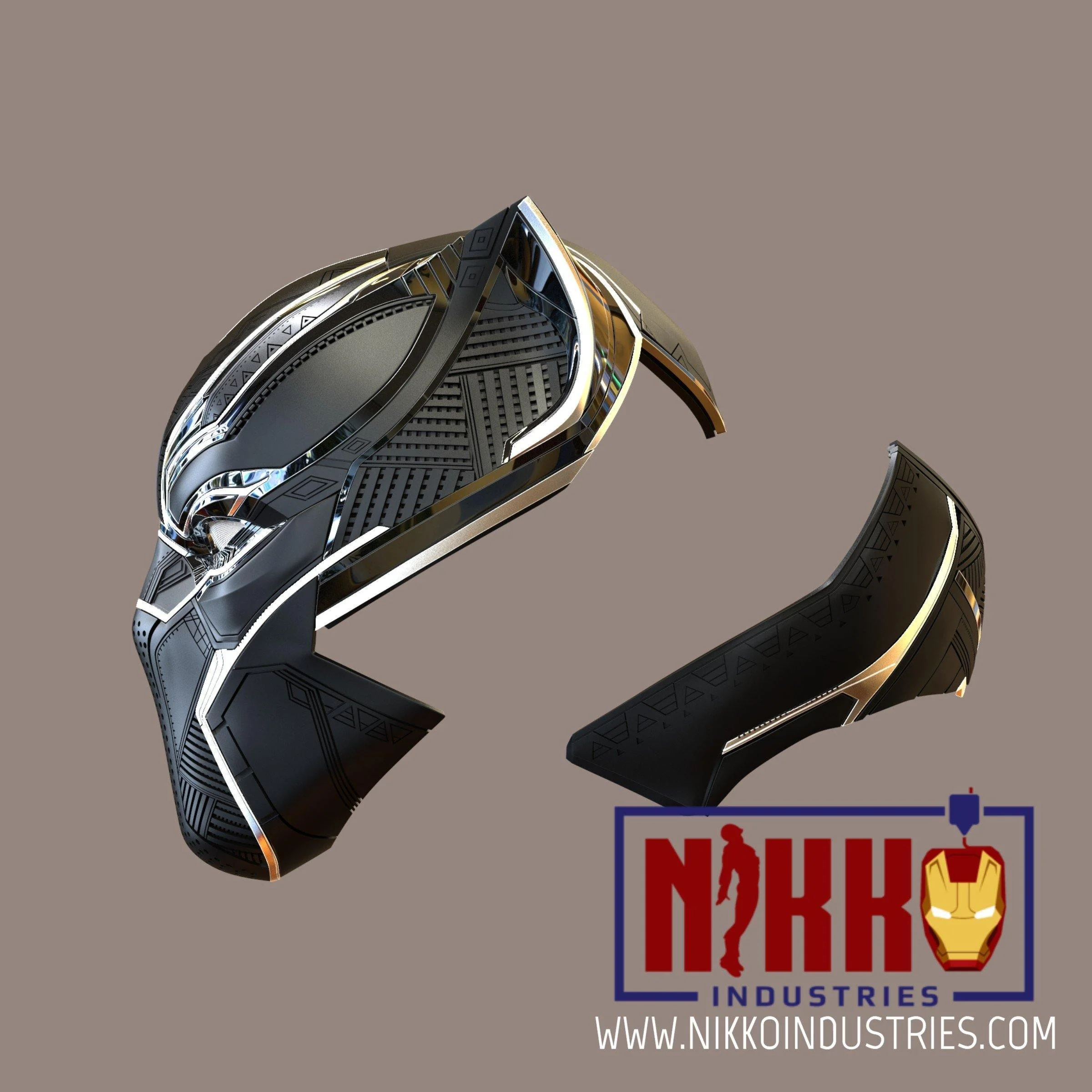 Black Panther Helmet Vibranium Gauntlet stl Bundle - Image 6