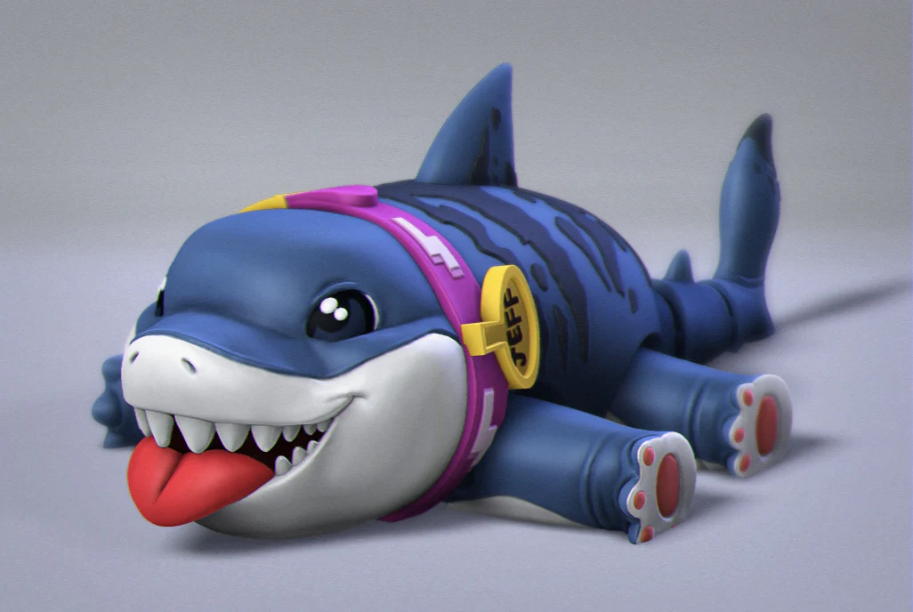 Flexi Marvel Rivals Jeff the Land Shark - Image 2