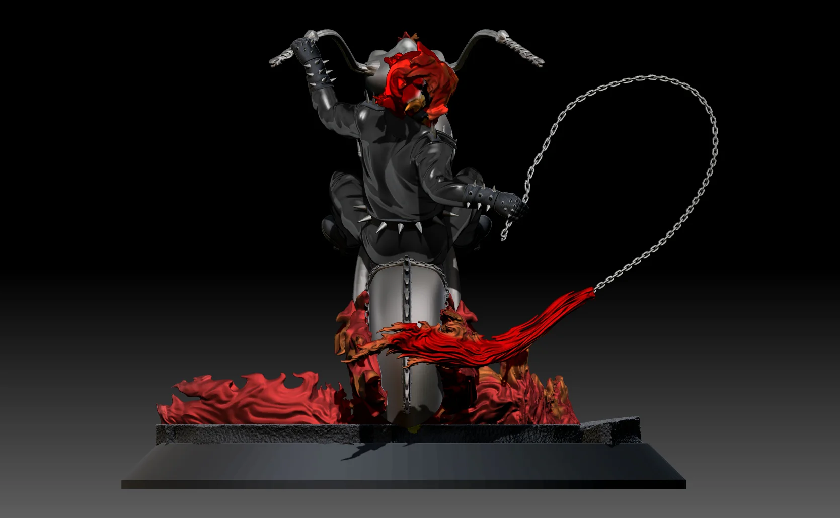 Ghost Rider Statue - Image 3