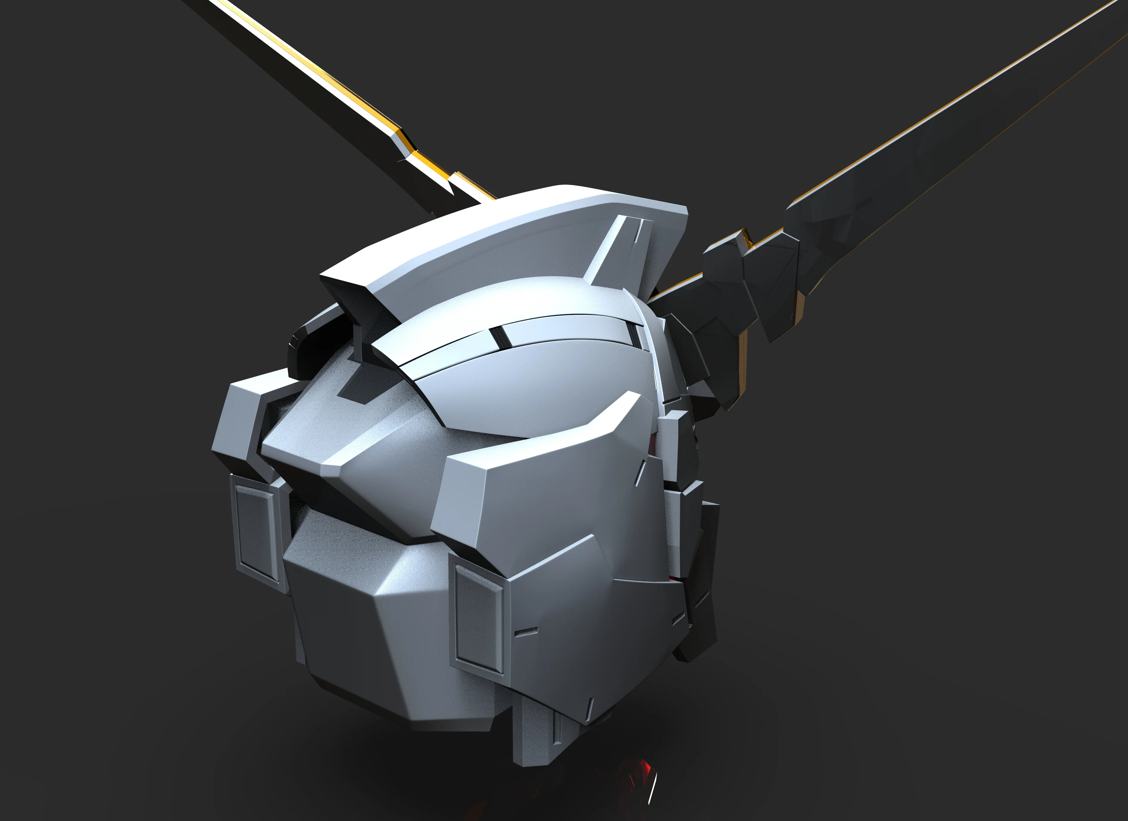Gundam Unicorn Helmet STL - Image 6