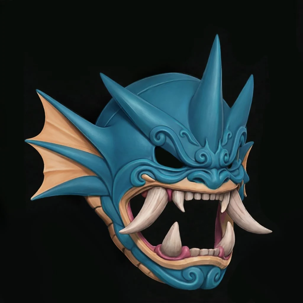 Gyrados Menpo Mask - Image 3