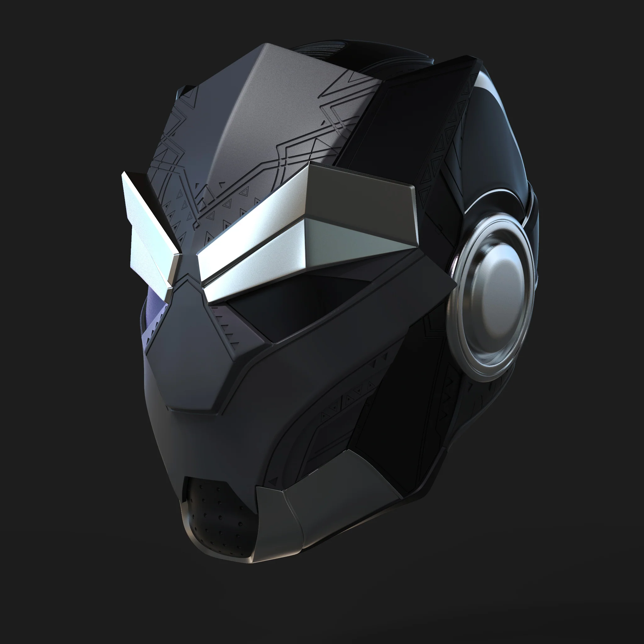 Iron Panther Helmet STL - Image 6