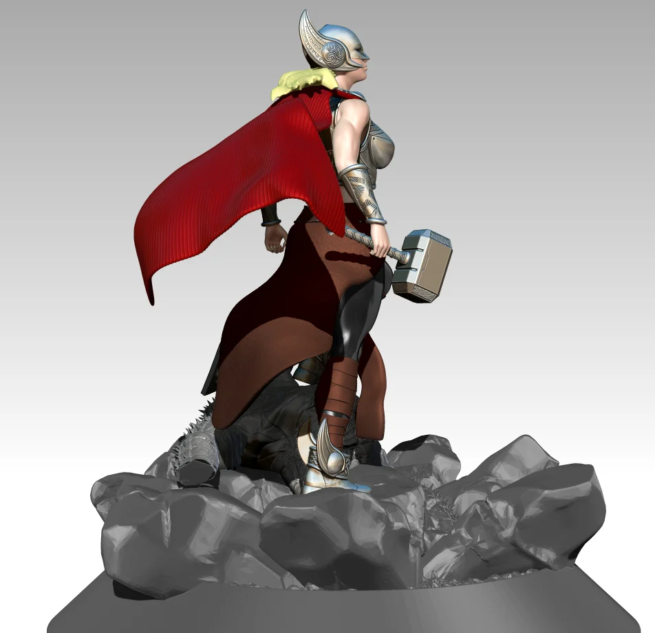 Jane Foster Thor Statue STL - Image 4