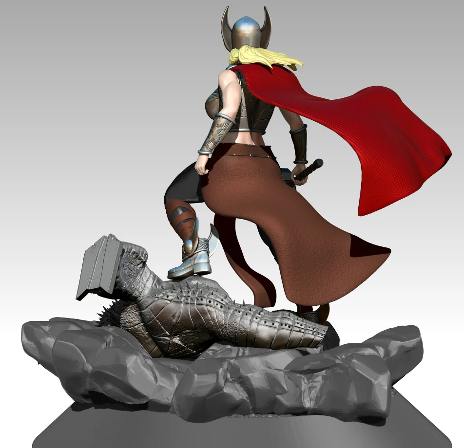 Jane Foster Thor Statue STL - Image 5