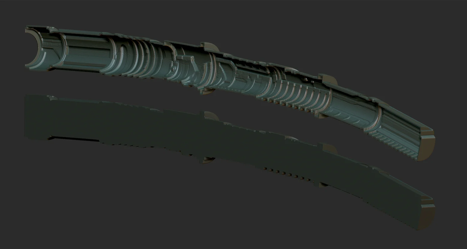 Lightsaber Katana SCABBARD STL - Image 2