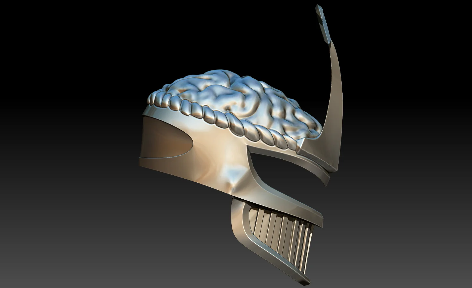 Lord Zedd Helmet STL - Image 2