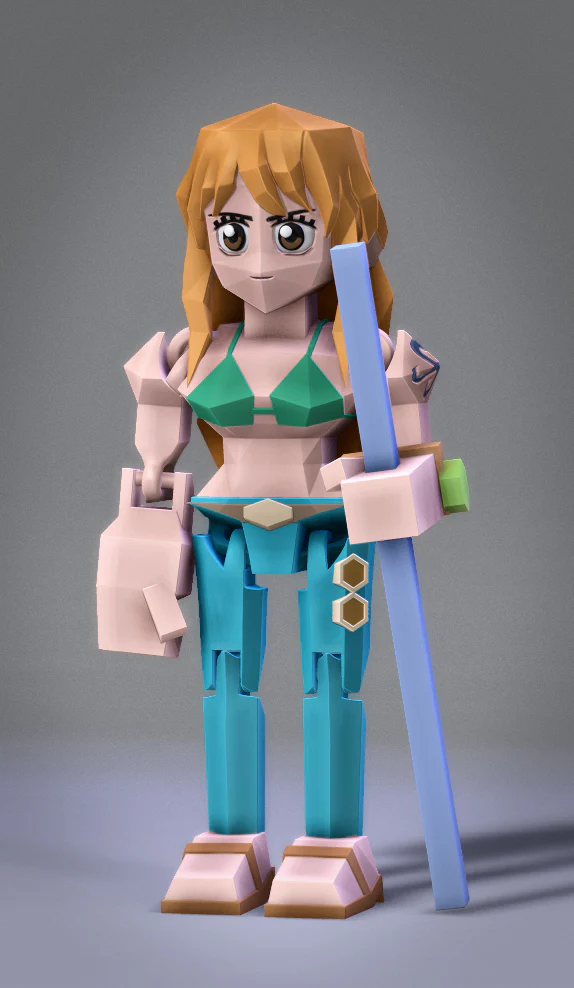 Low Poly Flexi Nami