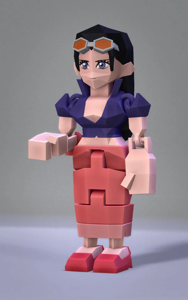 Low Poly Flexi Nico Robin