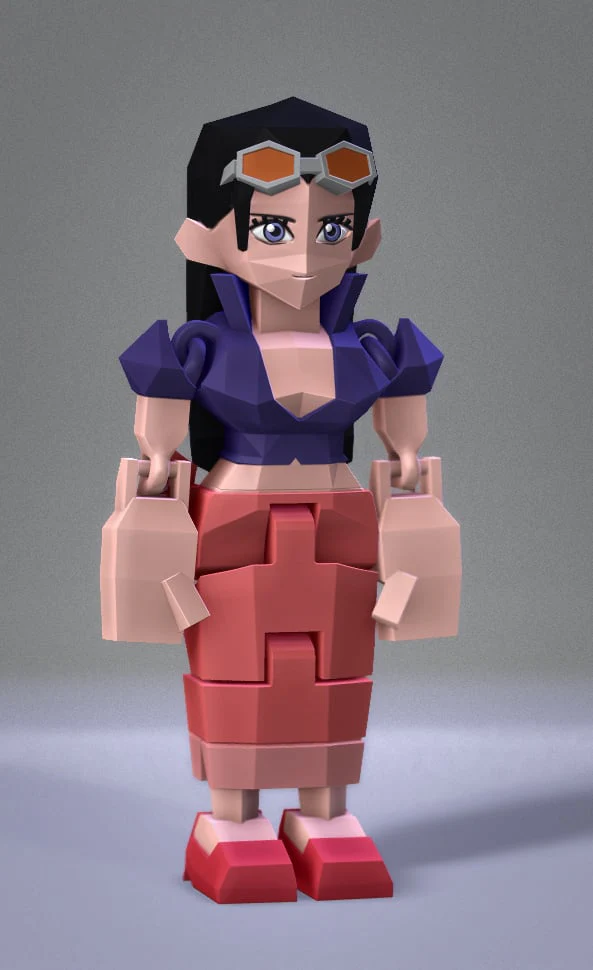 Low Poly Flexi Nico Robin - Image 3
