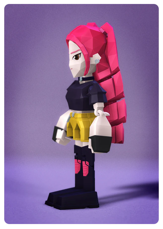 Low Poly KPop Demon Hunters Mira - Image 2