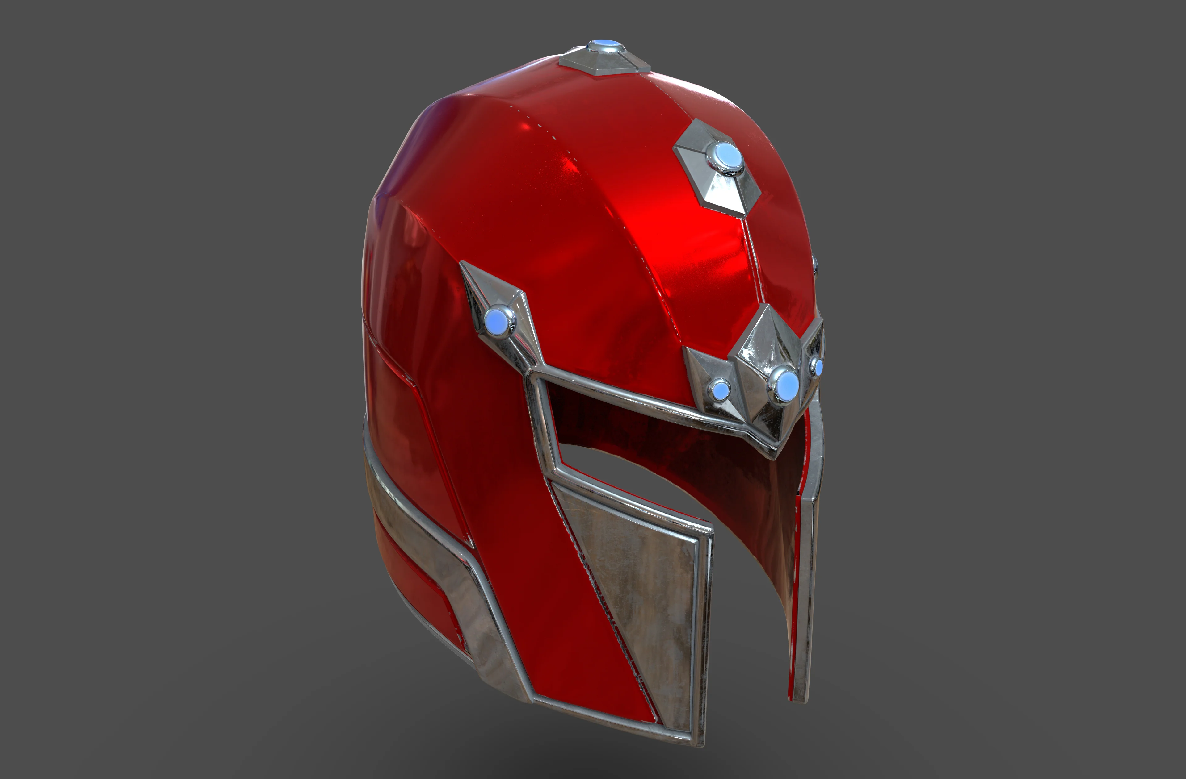 Magneto Play Arts Kai Helmet STL - Image 5