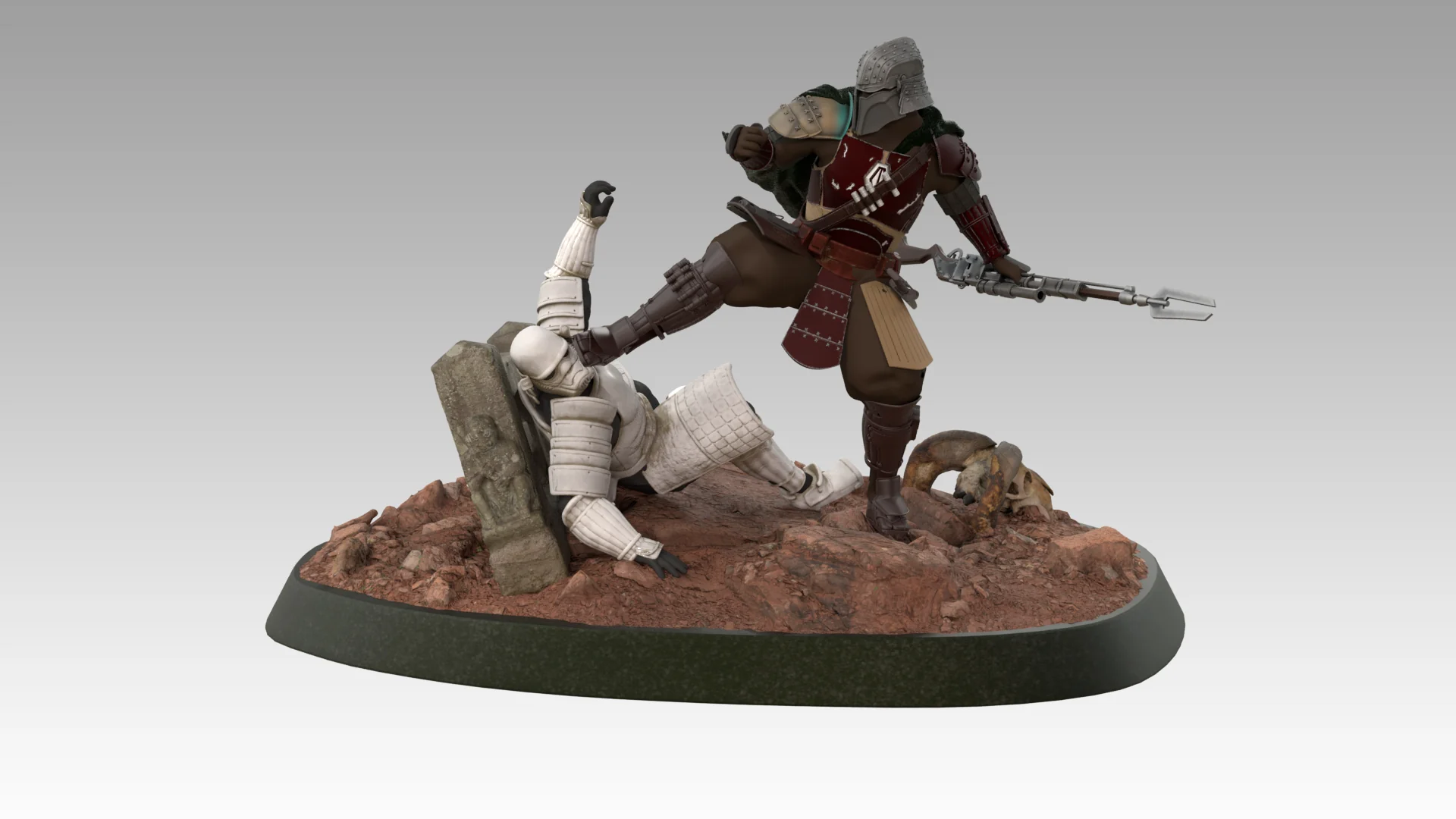 Mando Samurai Figure STL - Image 13