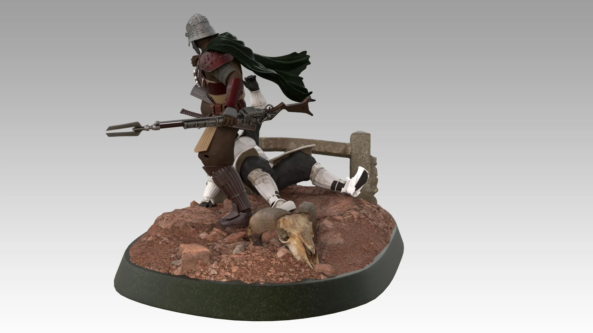 Mando Samurai Figure STL - Image 15
