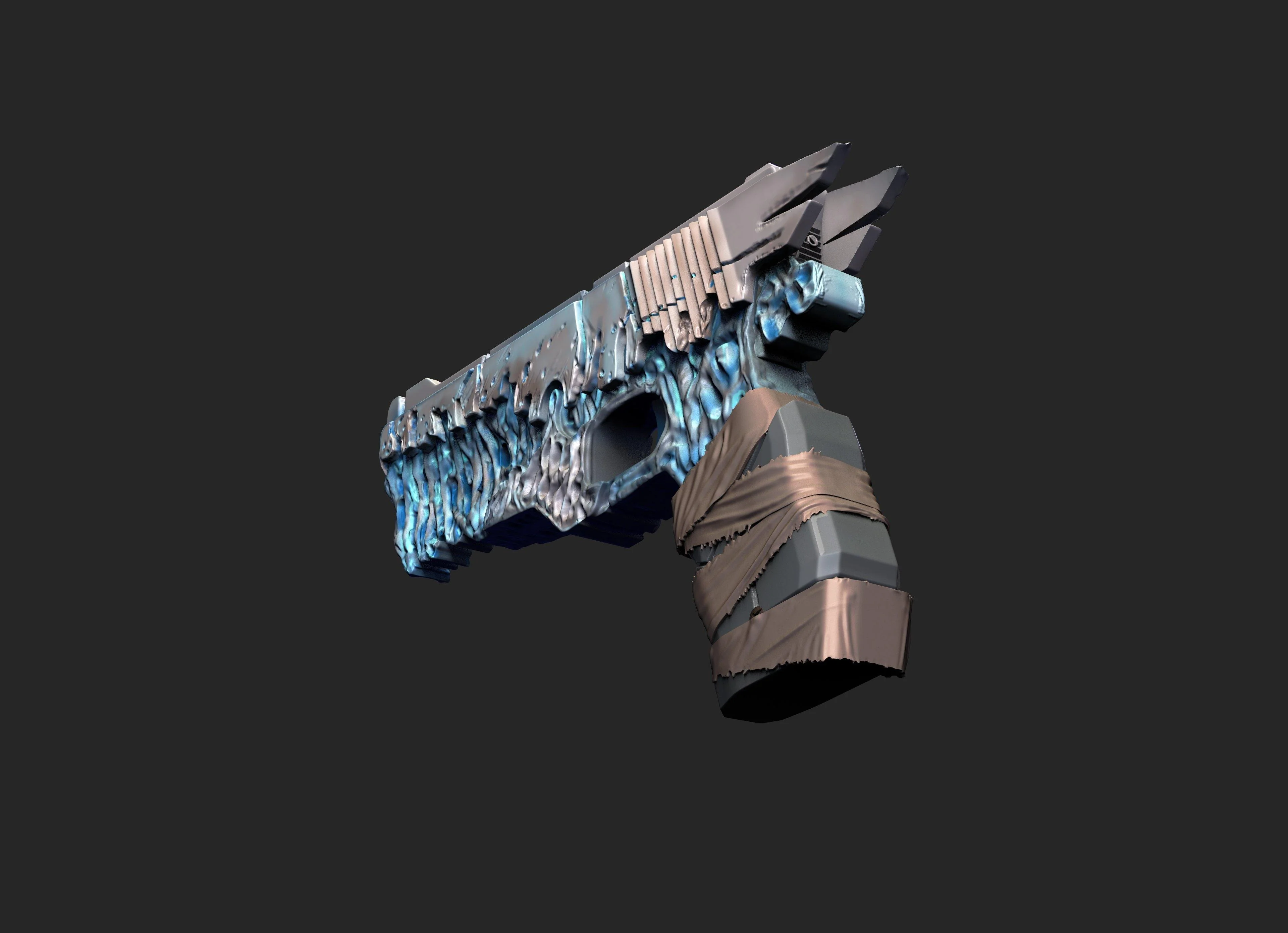 Outriders Torment and Agony Legendary Pistols STL - Image 7