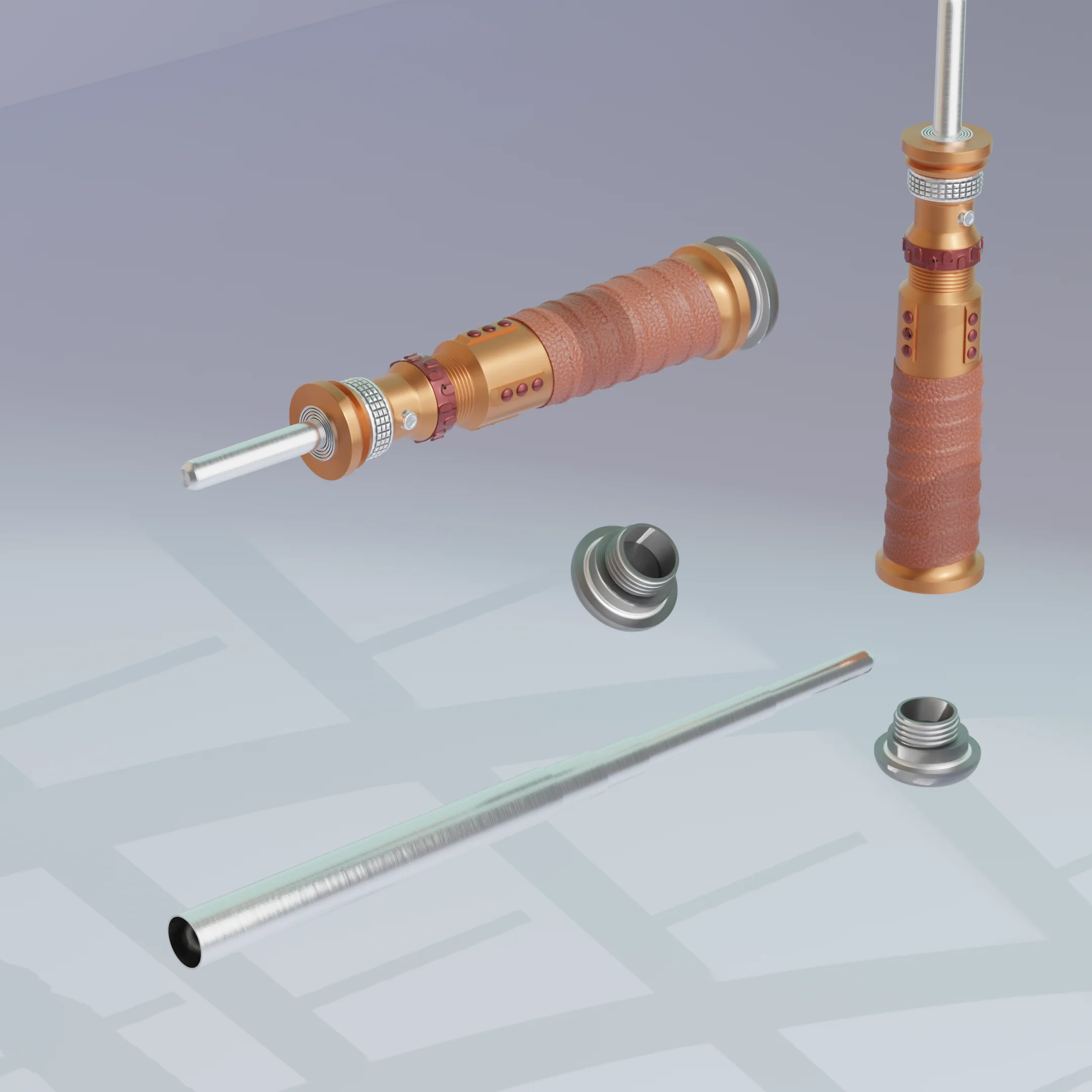 Print in Place Articulating Jedi Lightsaber Concept 6 - Image 4
