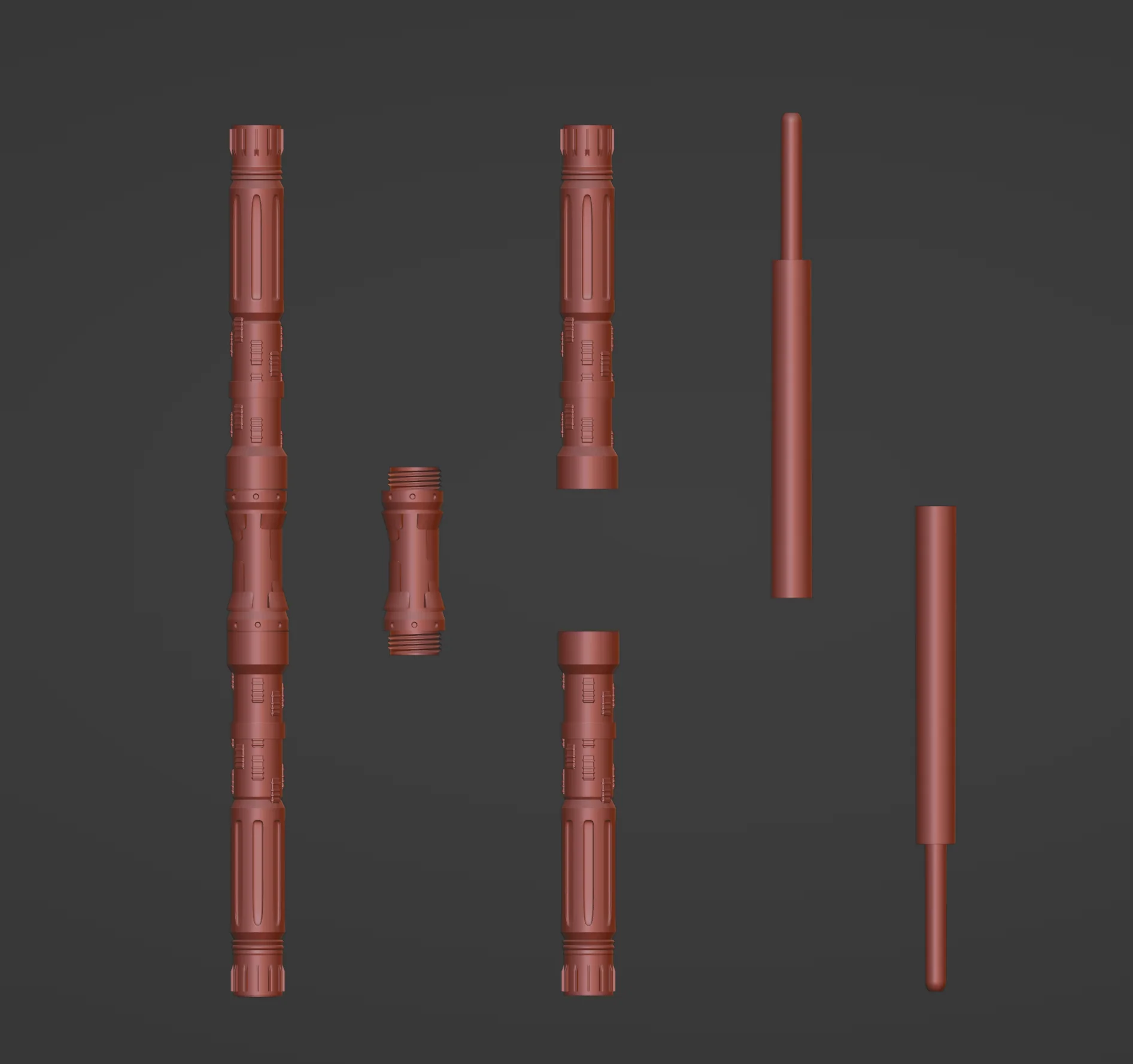 Print in Place Collapsing Double Lightsaber Concept 5 - Image 5