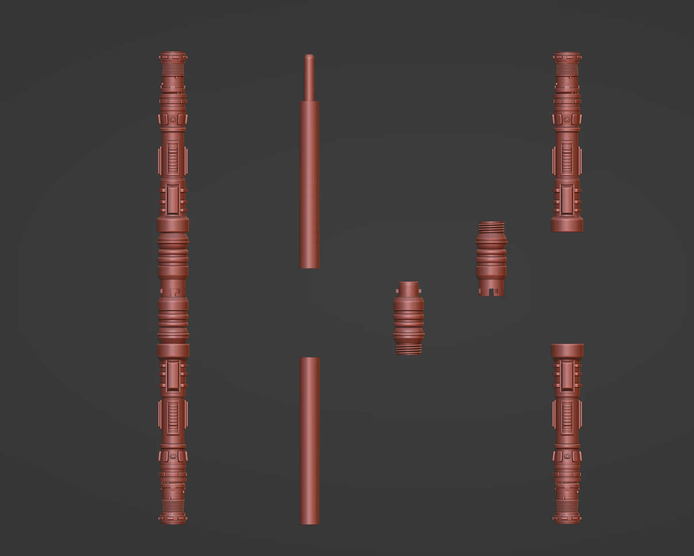 Print in Place Connecting Double Lightsaber 1 - Image 5