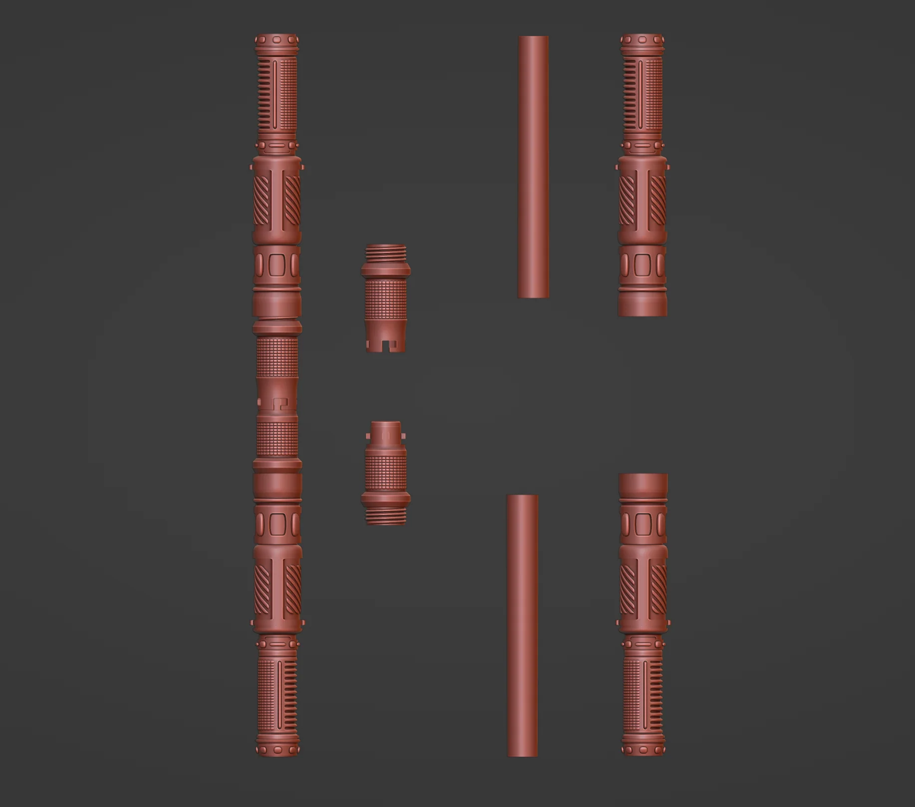 Print in Place Connecting Double Lightsaber 2 - Image 5