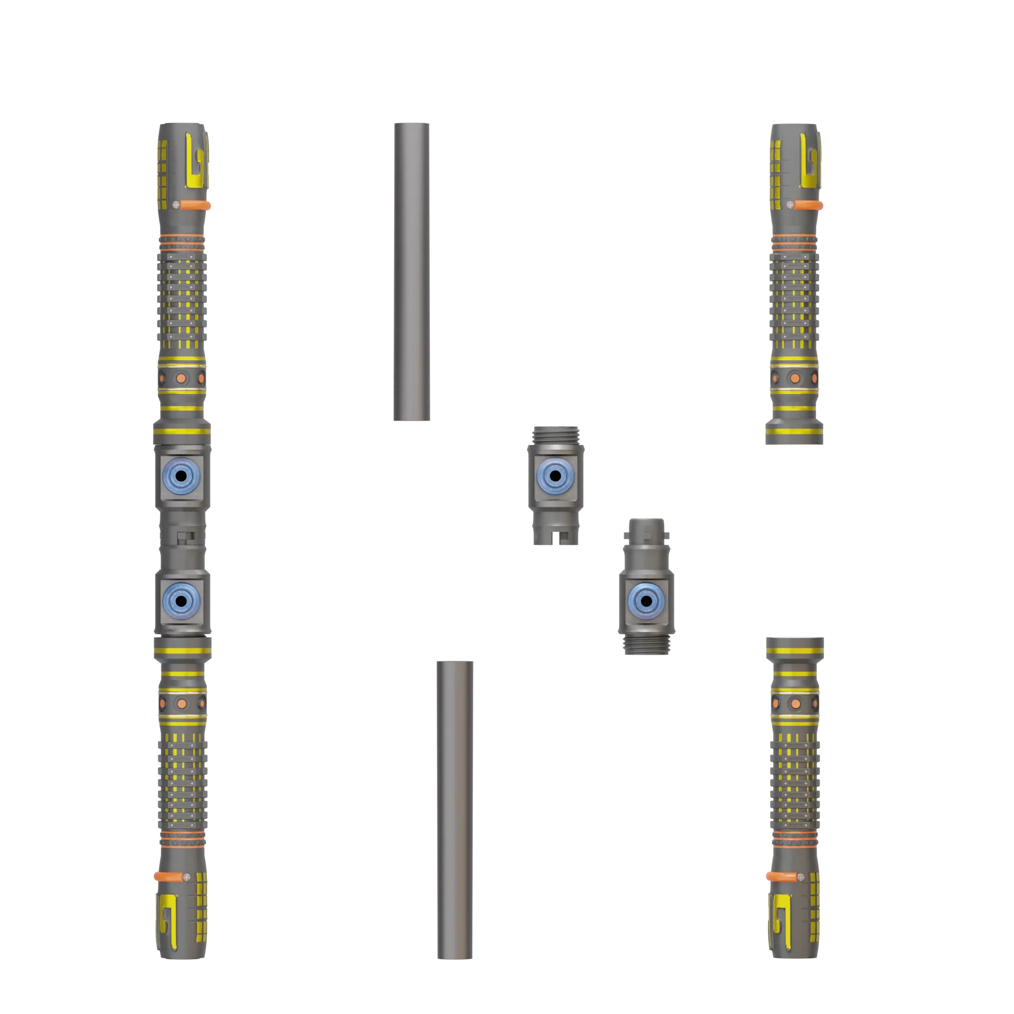 Print in Place Connecting Double Lightsaber Concept 7