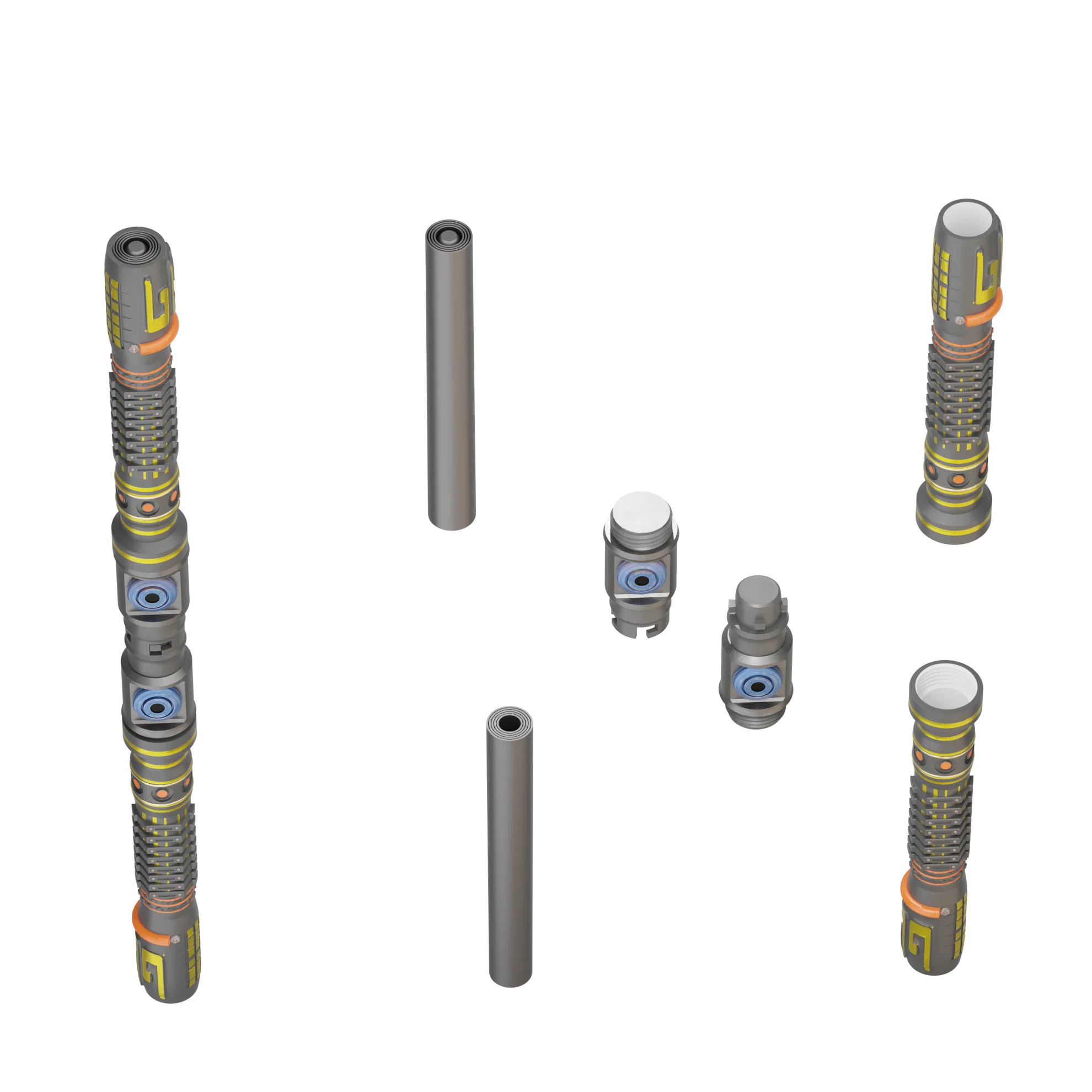 Print in Place Connecting Double Lightsaber Concept 7 - Image 4