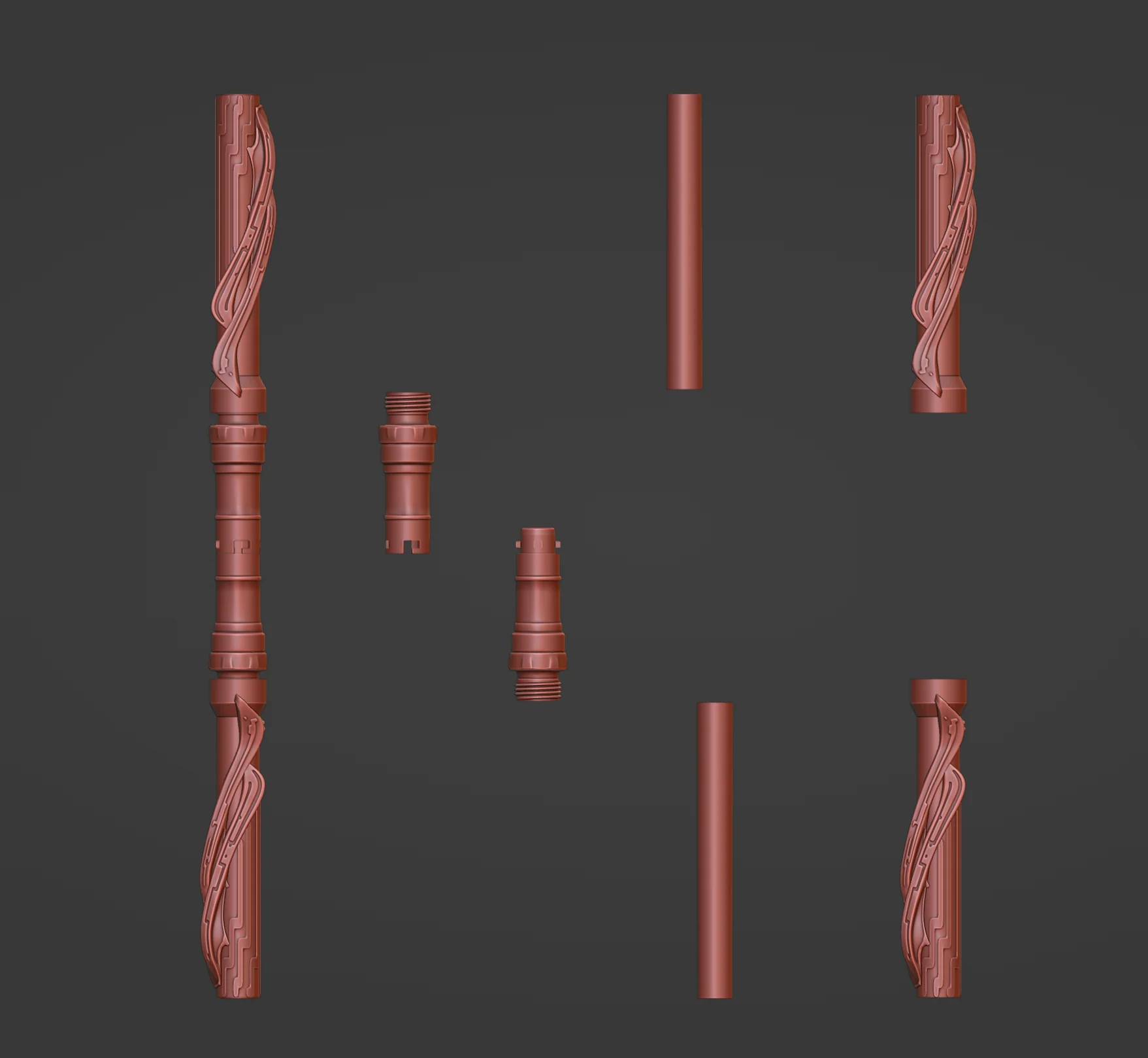 Print in Place Connecting Double Lightsaber Concept 8 - Image 5