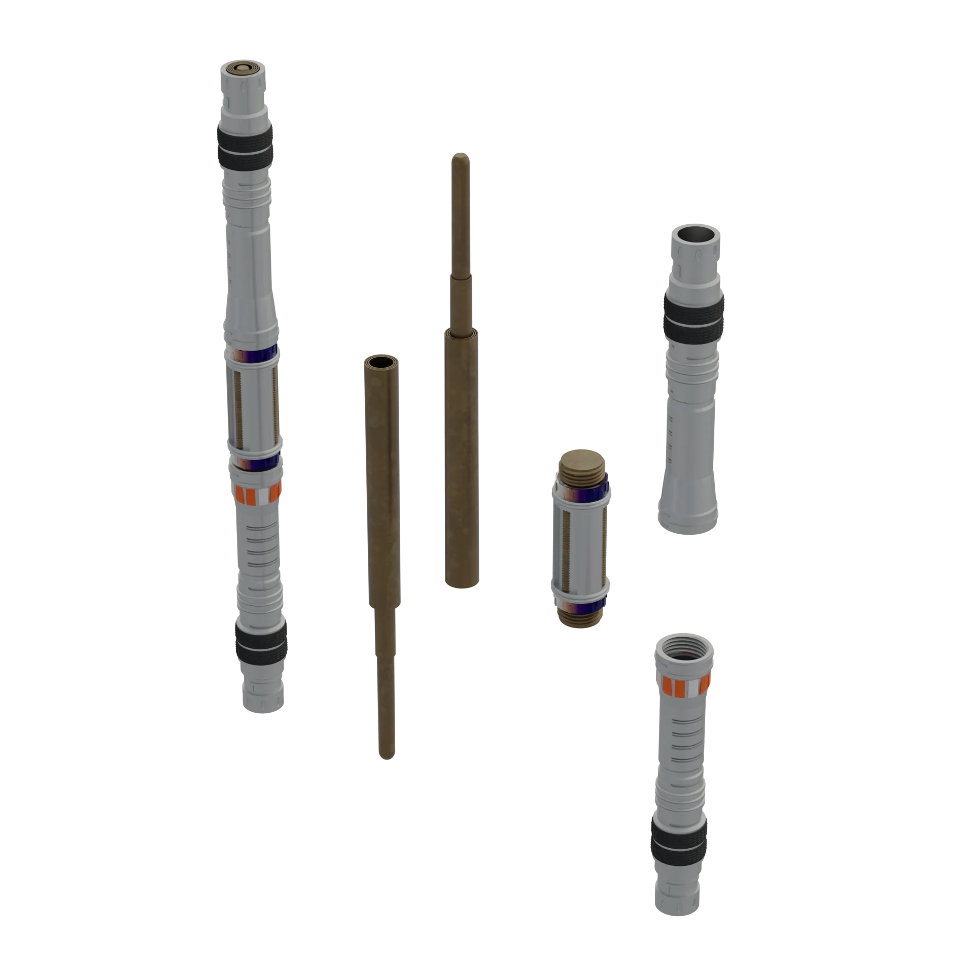 Print in Place Double Lightsaber Concept 1 - Image 3