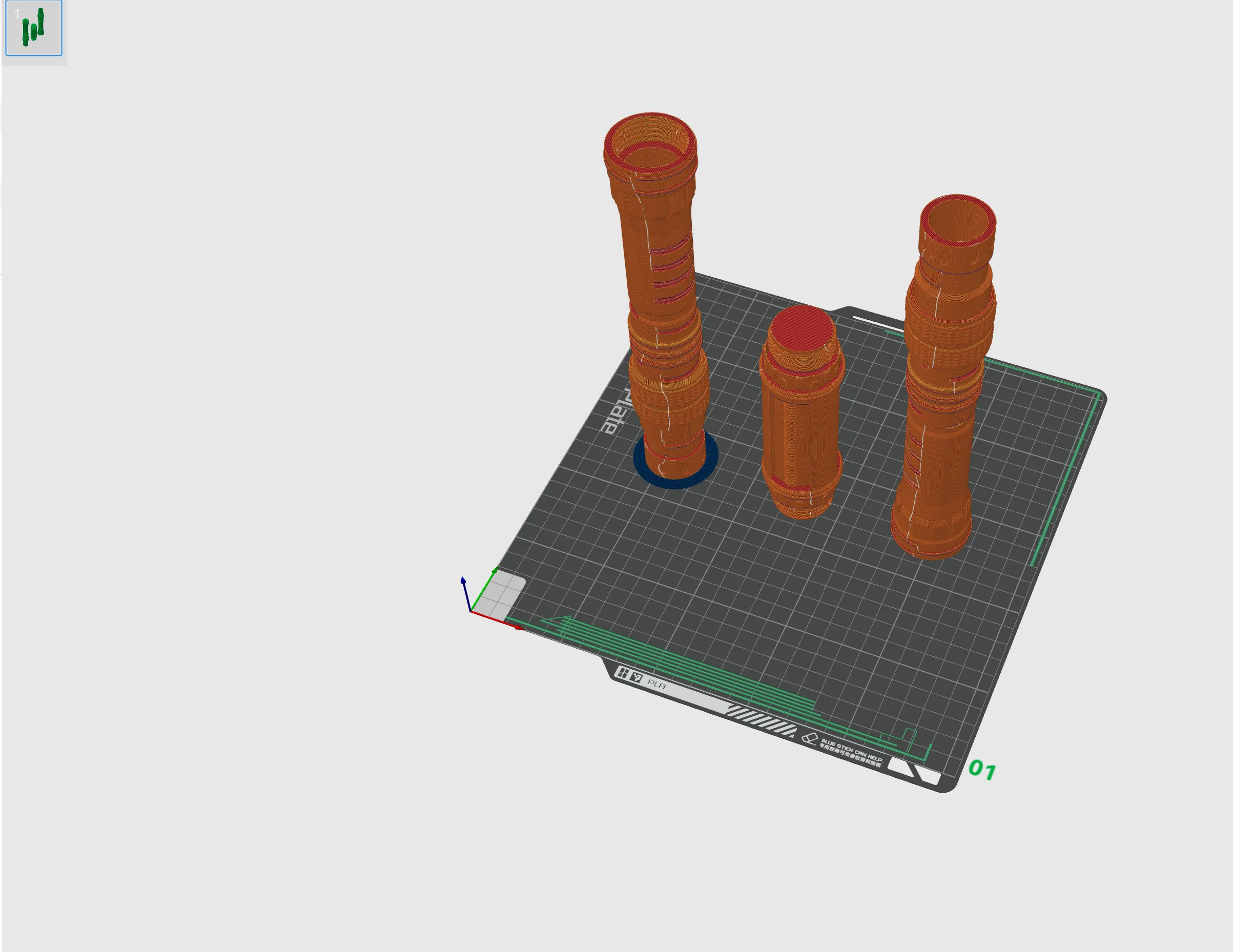 Print in Place Double Lightsaber Concept 1 - Image 6
