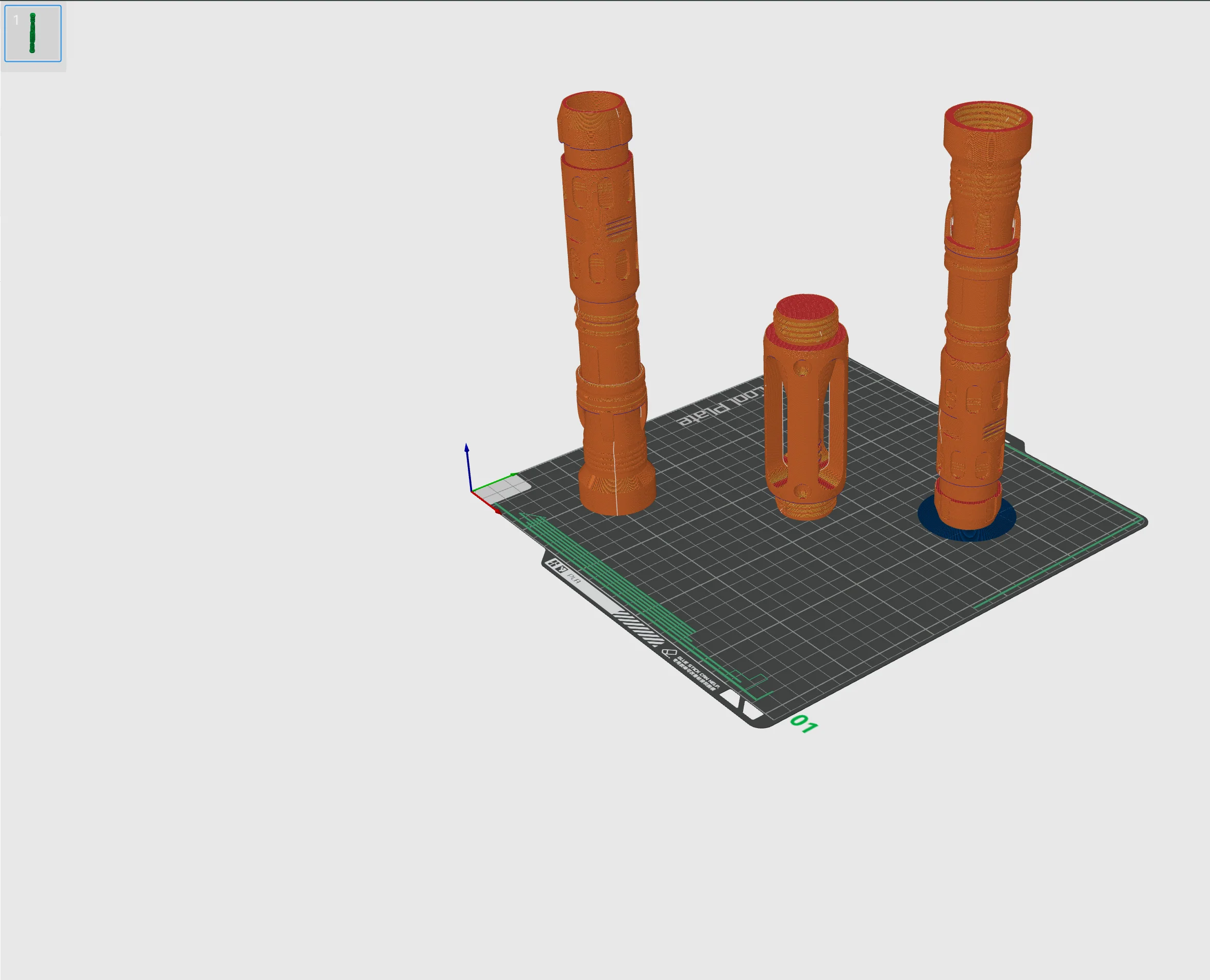 Print in Place Double Lightsaber Concept 3 - Image 6
