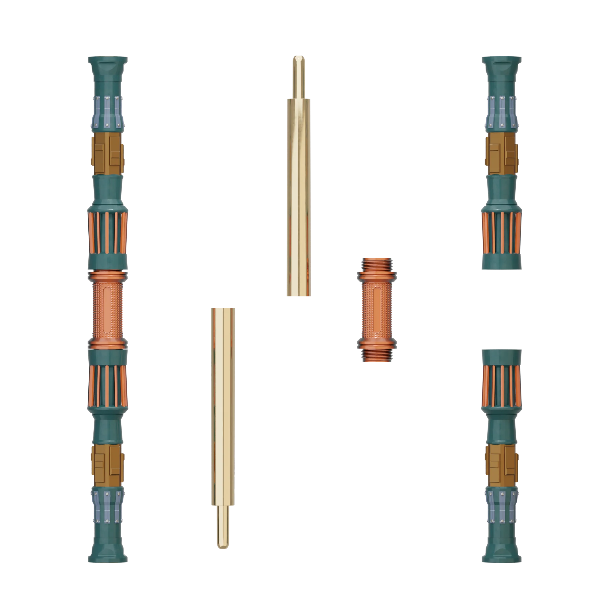 Print in Place Double Lightsaber Concept 4