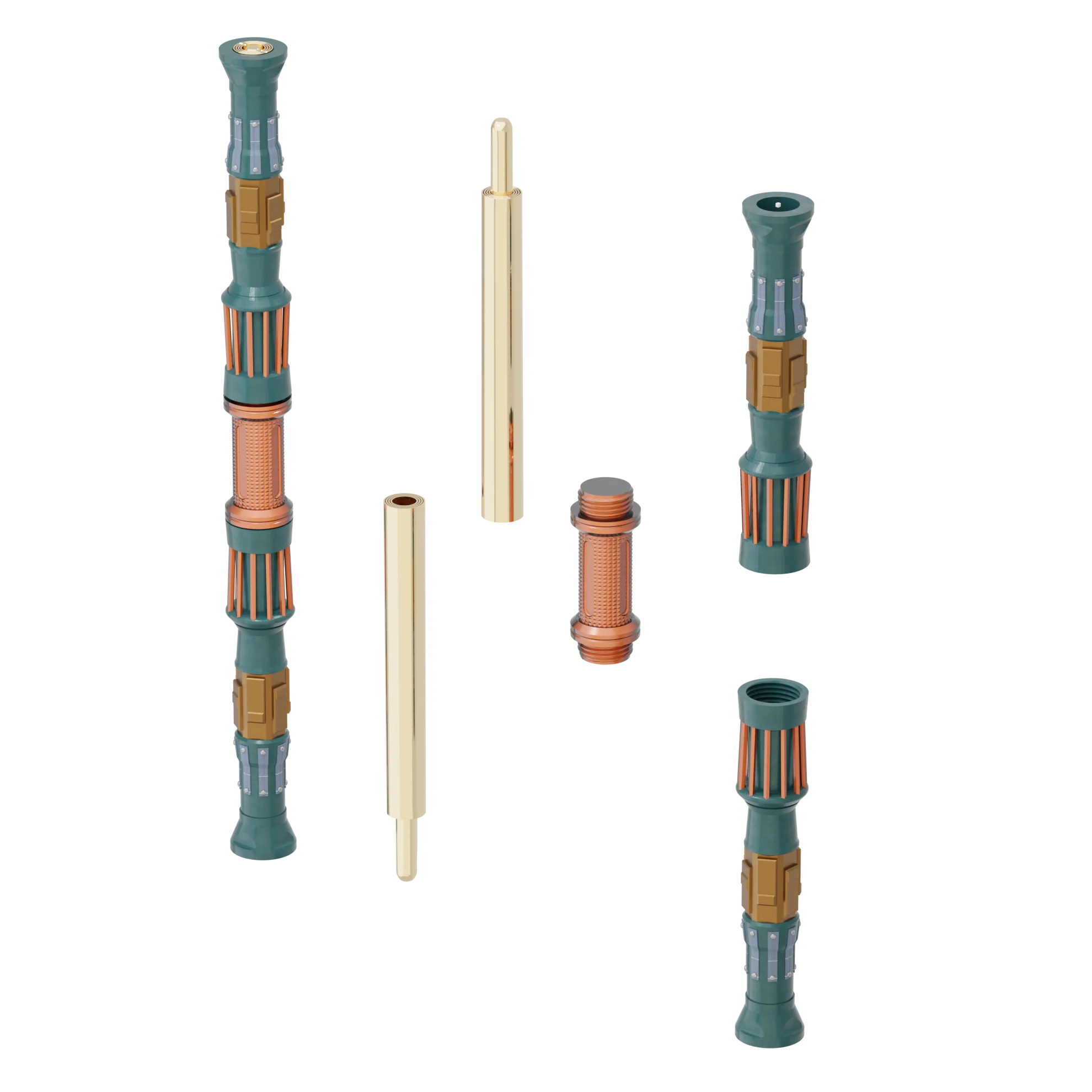 Print in Place Double Lightsaber Concept 4 - Image 3