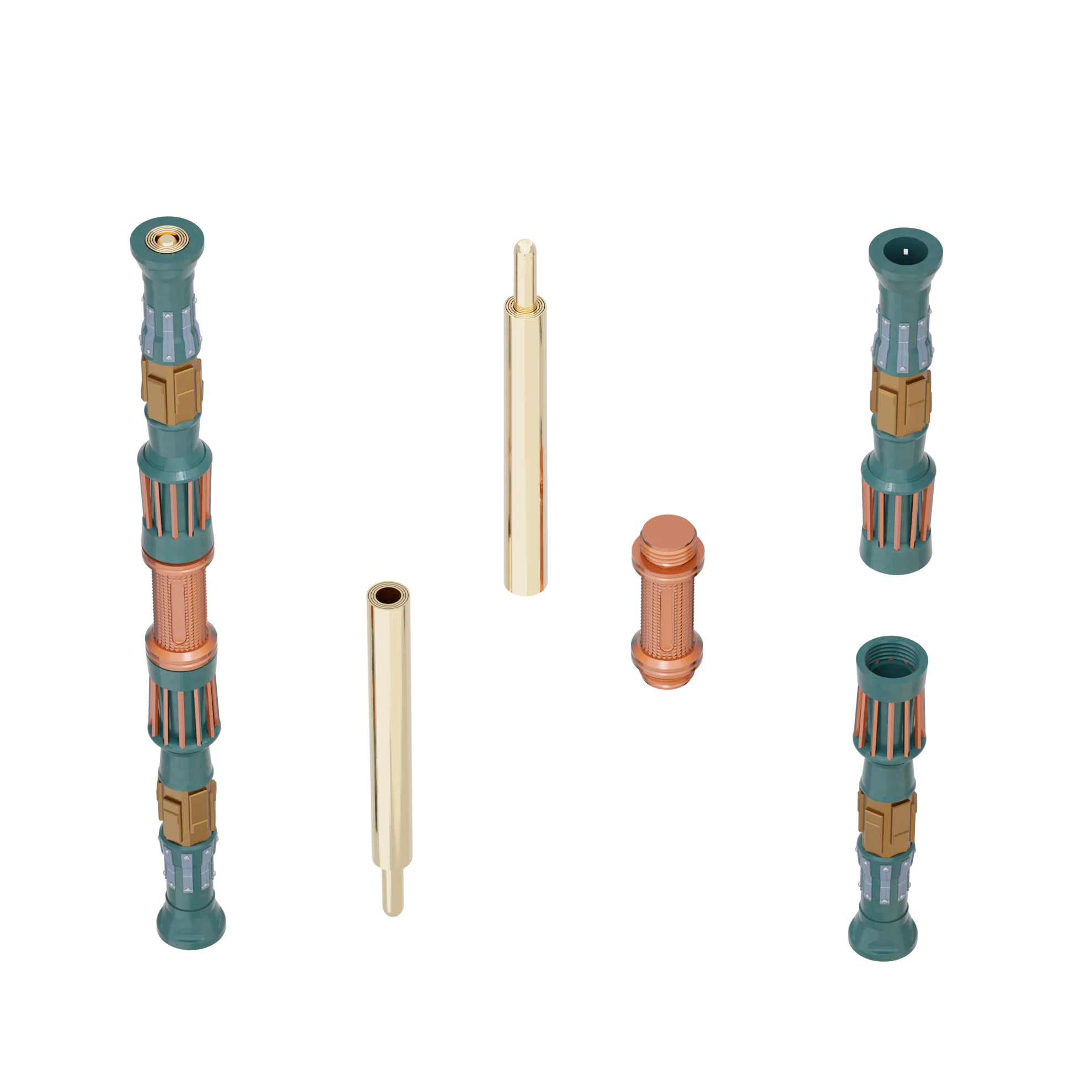 Print in Place Double Lightsaber Concept 4 - Image 4