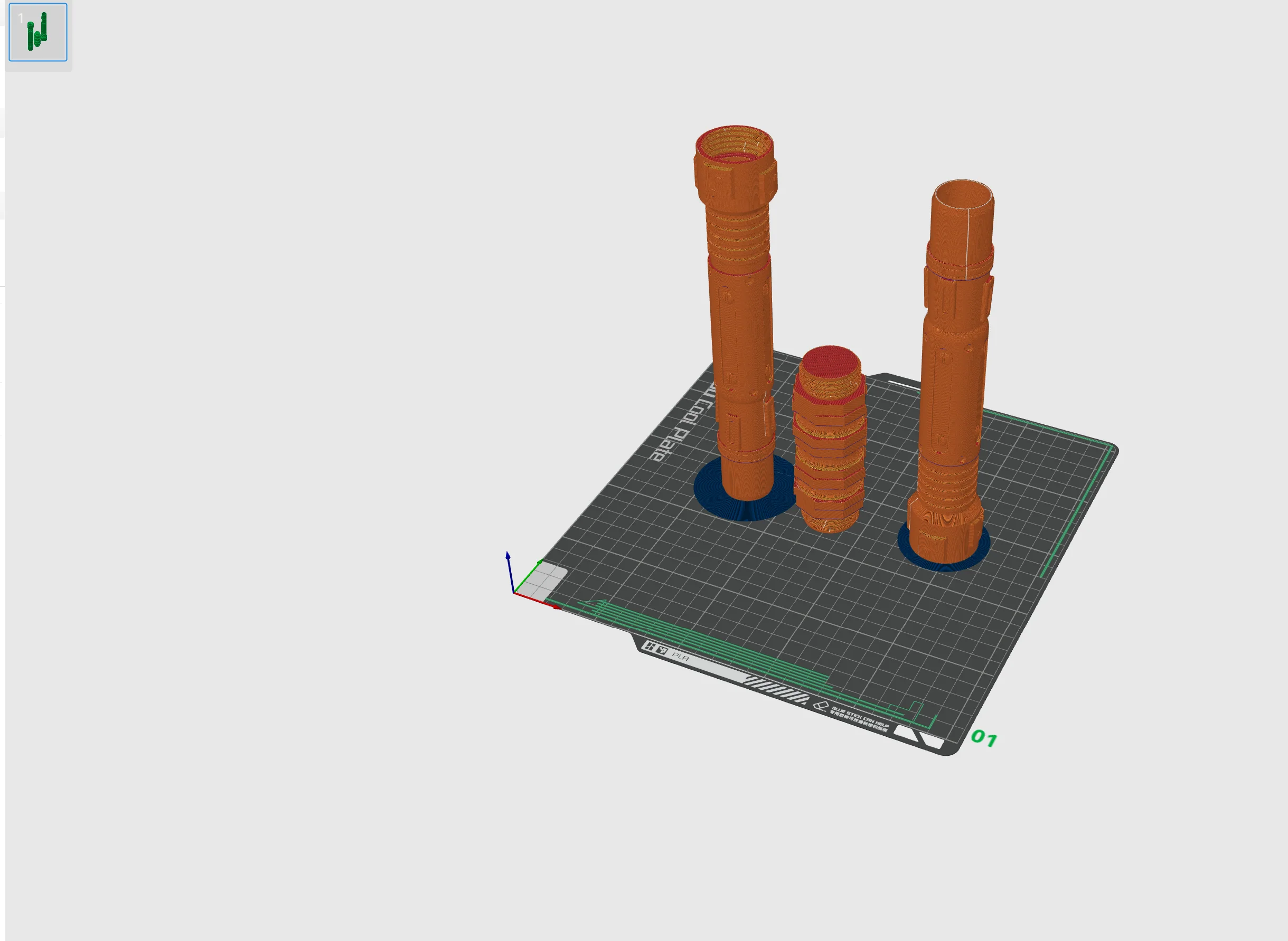Print in Place Double Lightsaber Concept 6 - Image 6