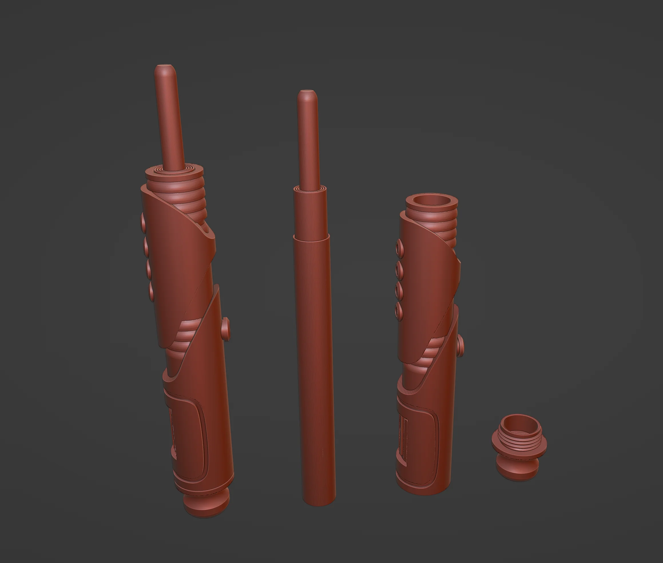 Print in Place Collapsible Jedi Lightsaber Concept 14 - Image 5