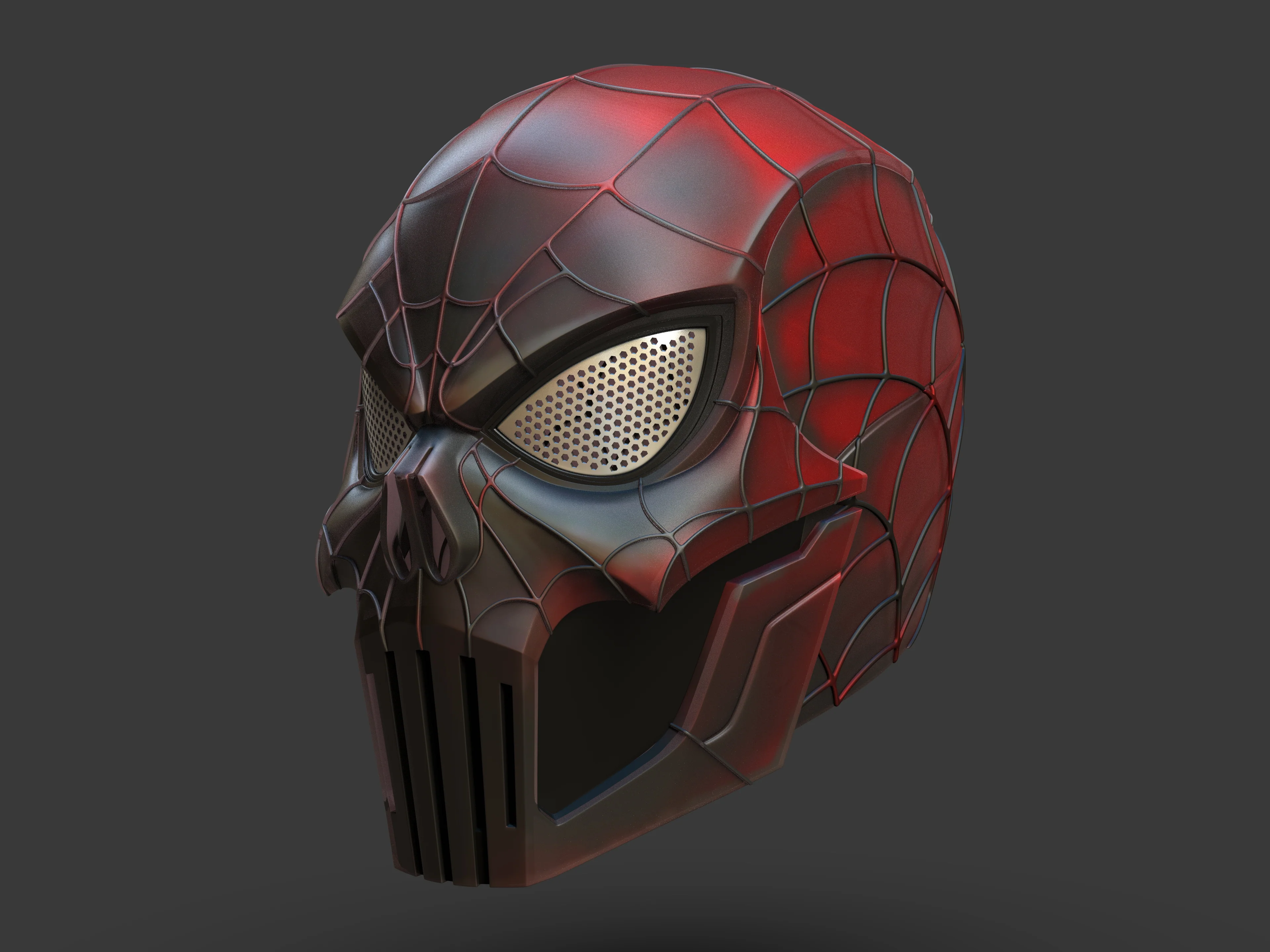 Punisher Spiderman Helmet - Image 3