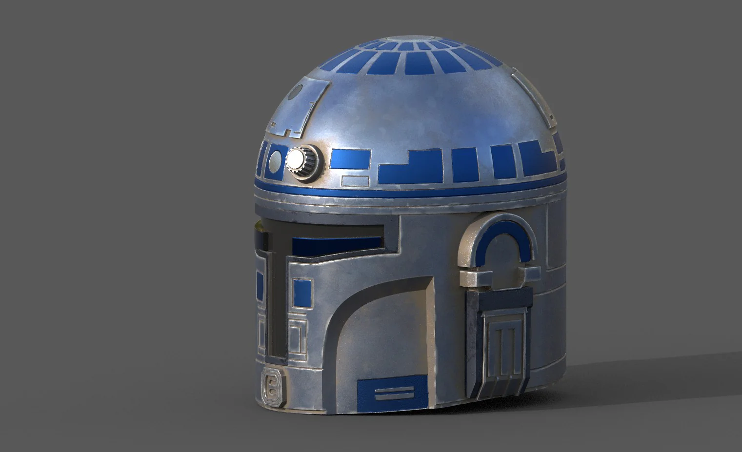 R2 D2 Mando Helmet - Image 4