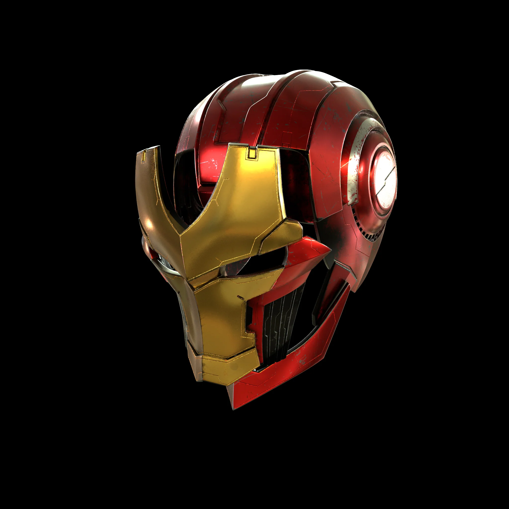Tech On Avengers Iron Man Helmet