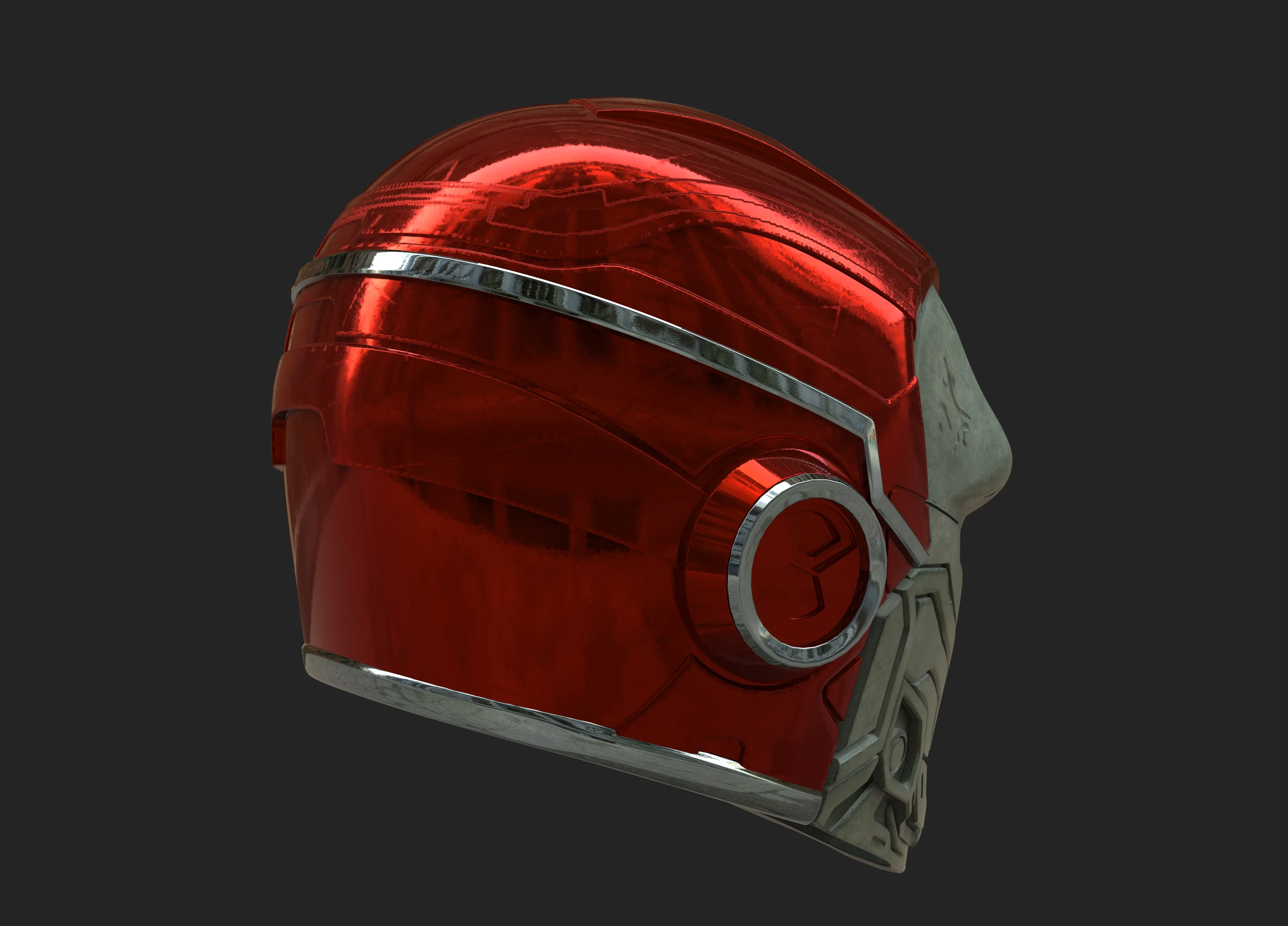 Tech Skull Iron Man Helmet STL - Image 4