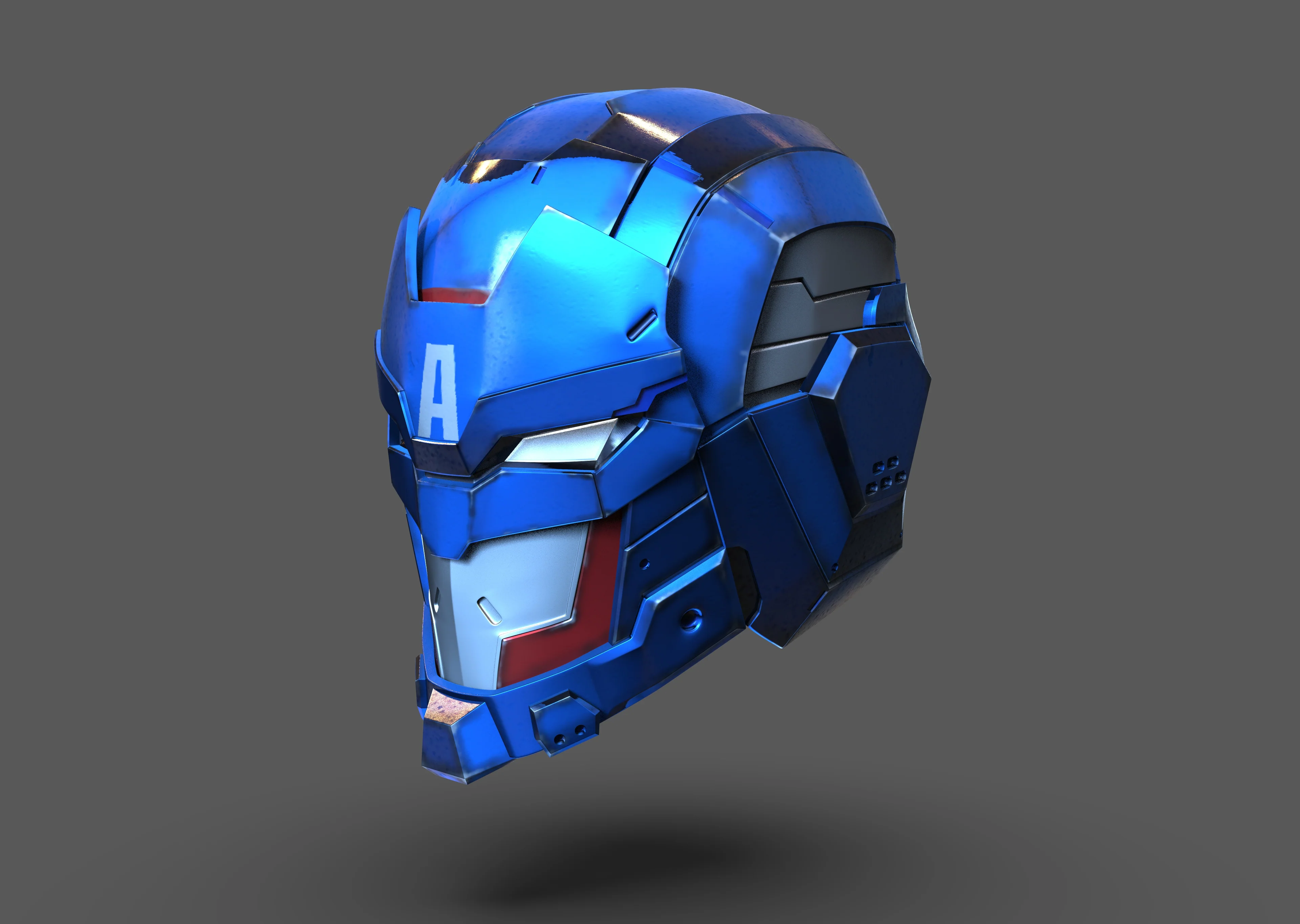 TechOn Avengers Captain America Helmet STL - Image 2