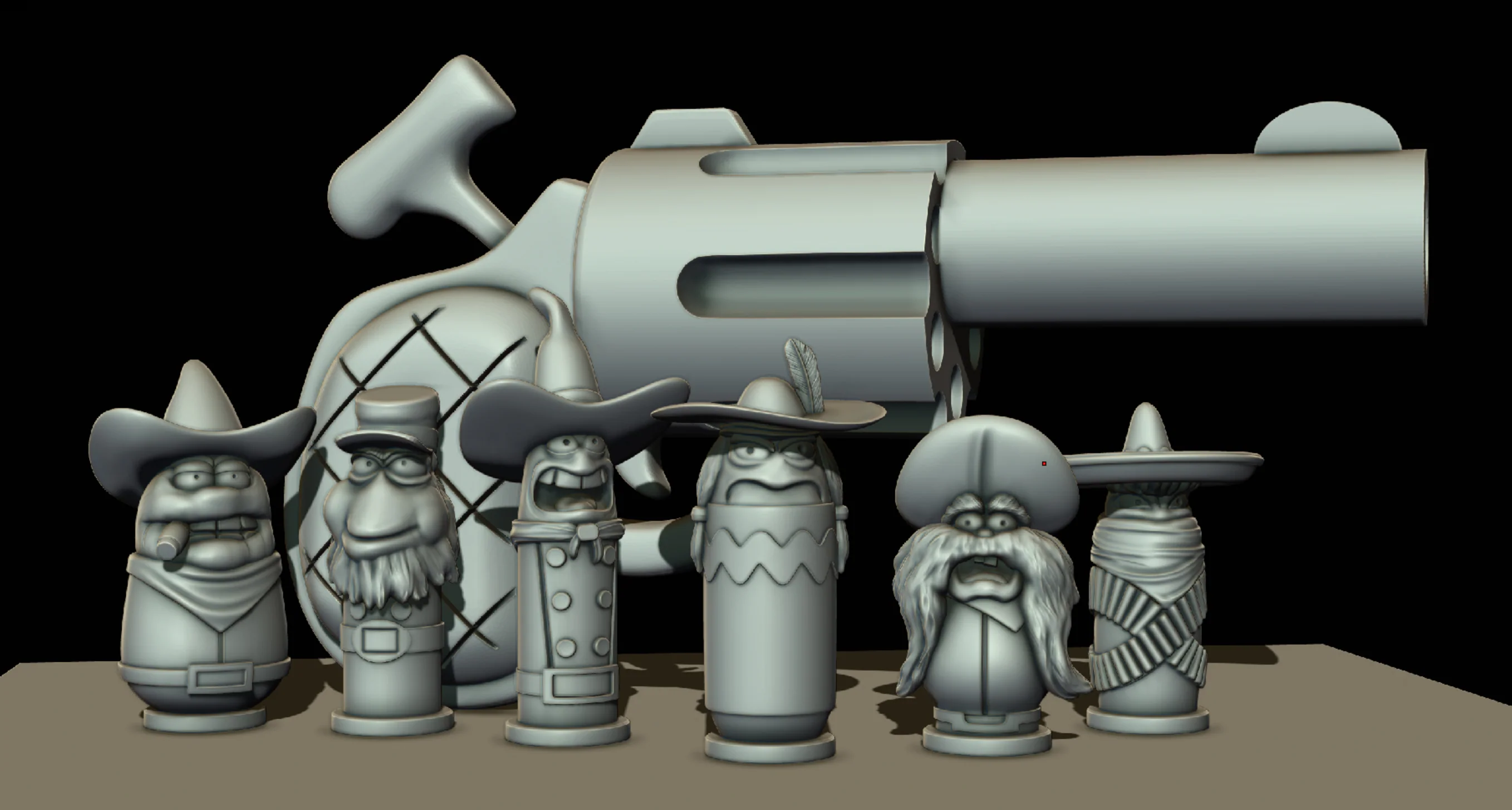 Toon Gun with Bullets