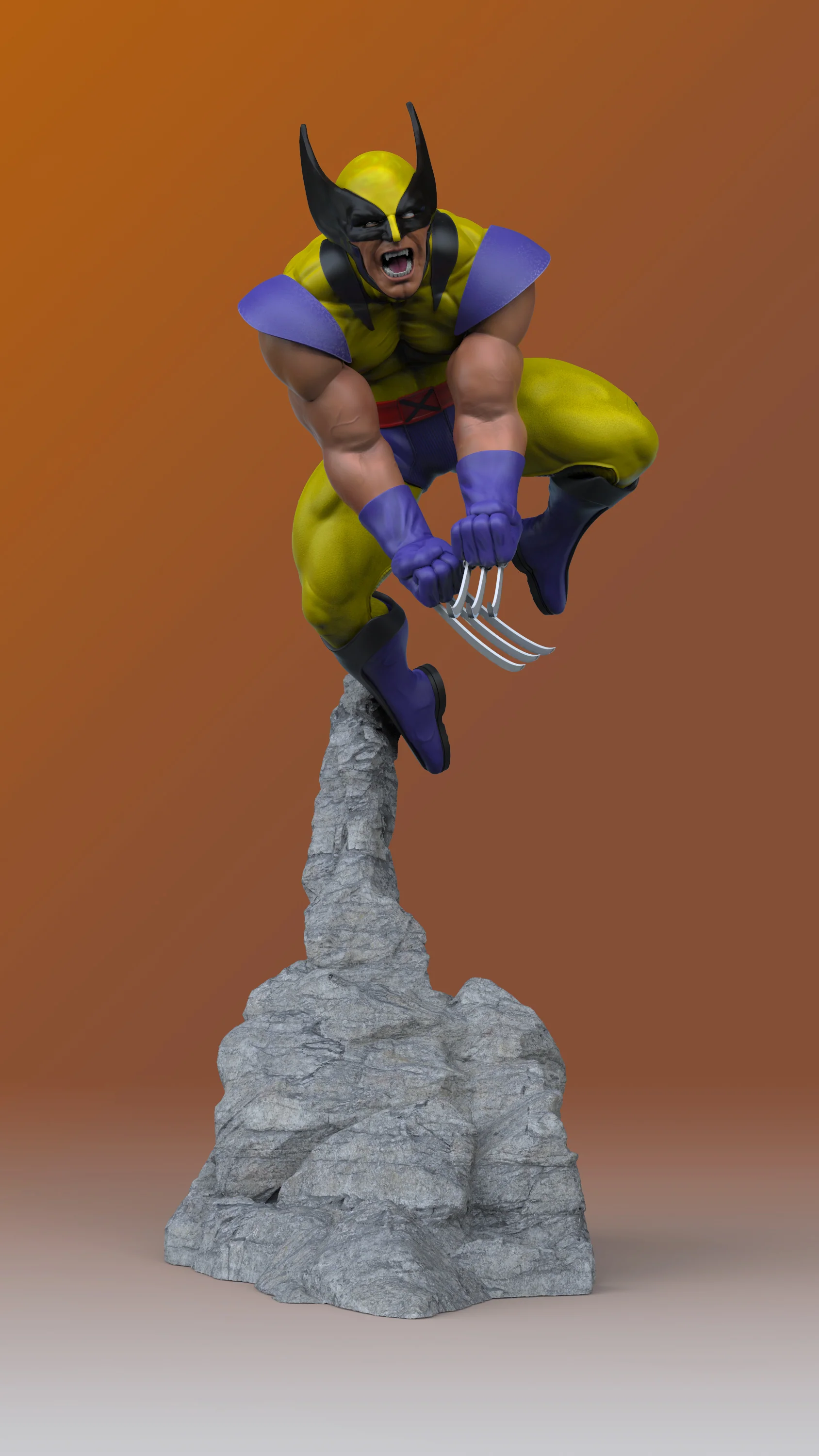 X-Men Diorama Wolverine